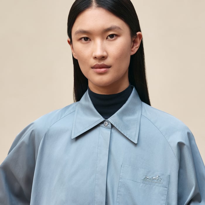 Bleu Adriatique Shirt Jacket