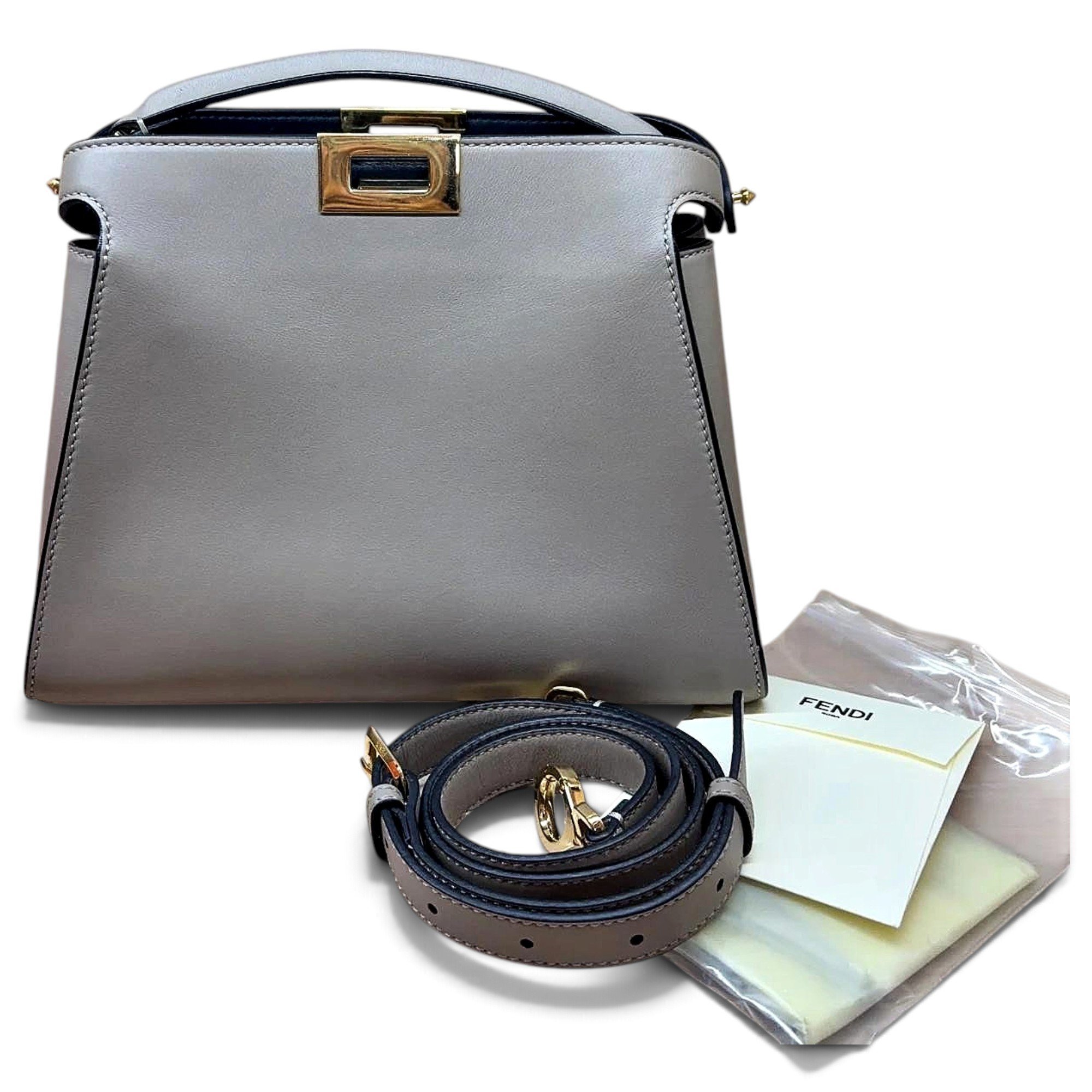 Peekaboo leather handbag