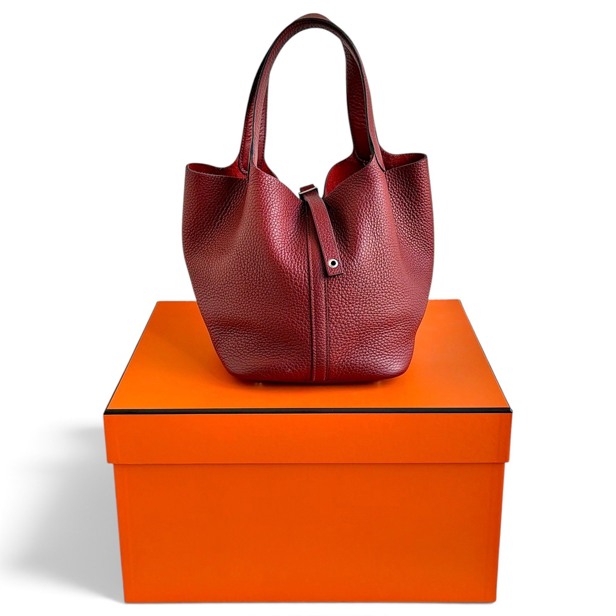 Picotin leather handbag