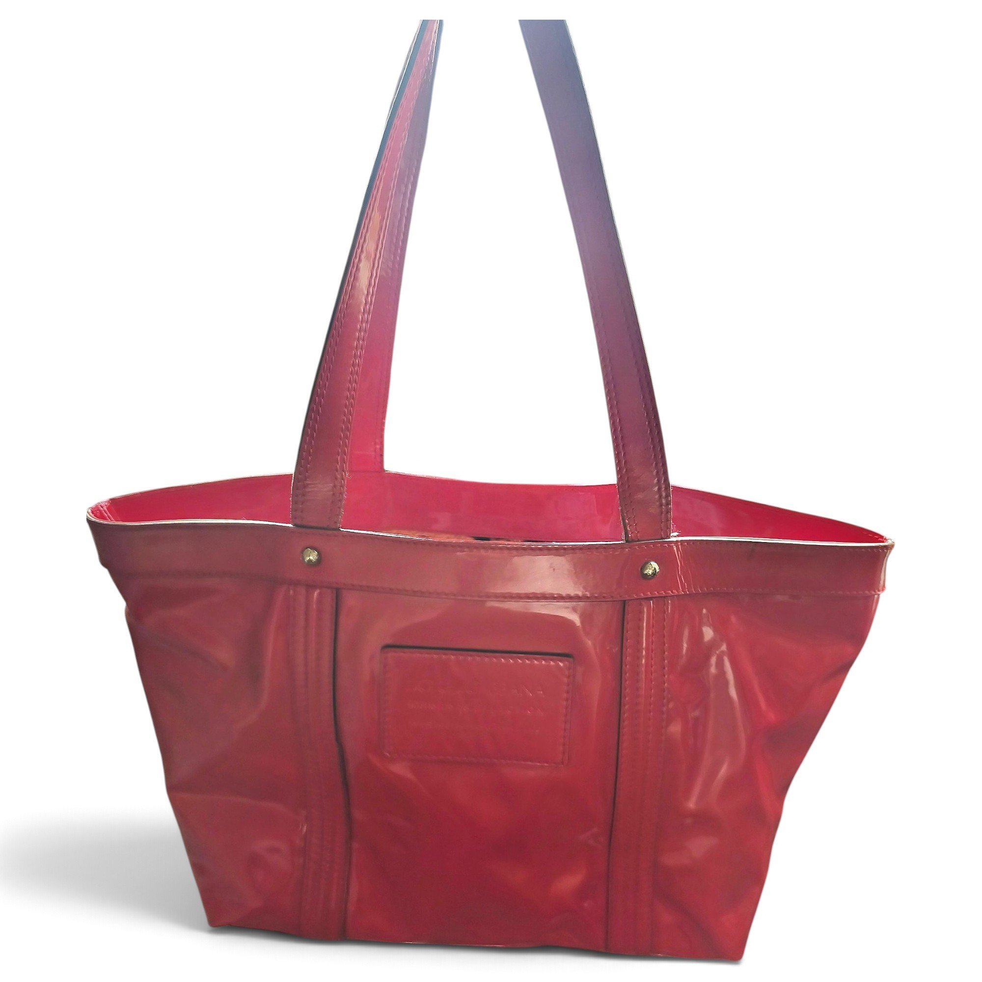 Patent leather handbag