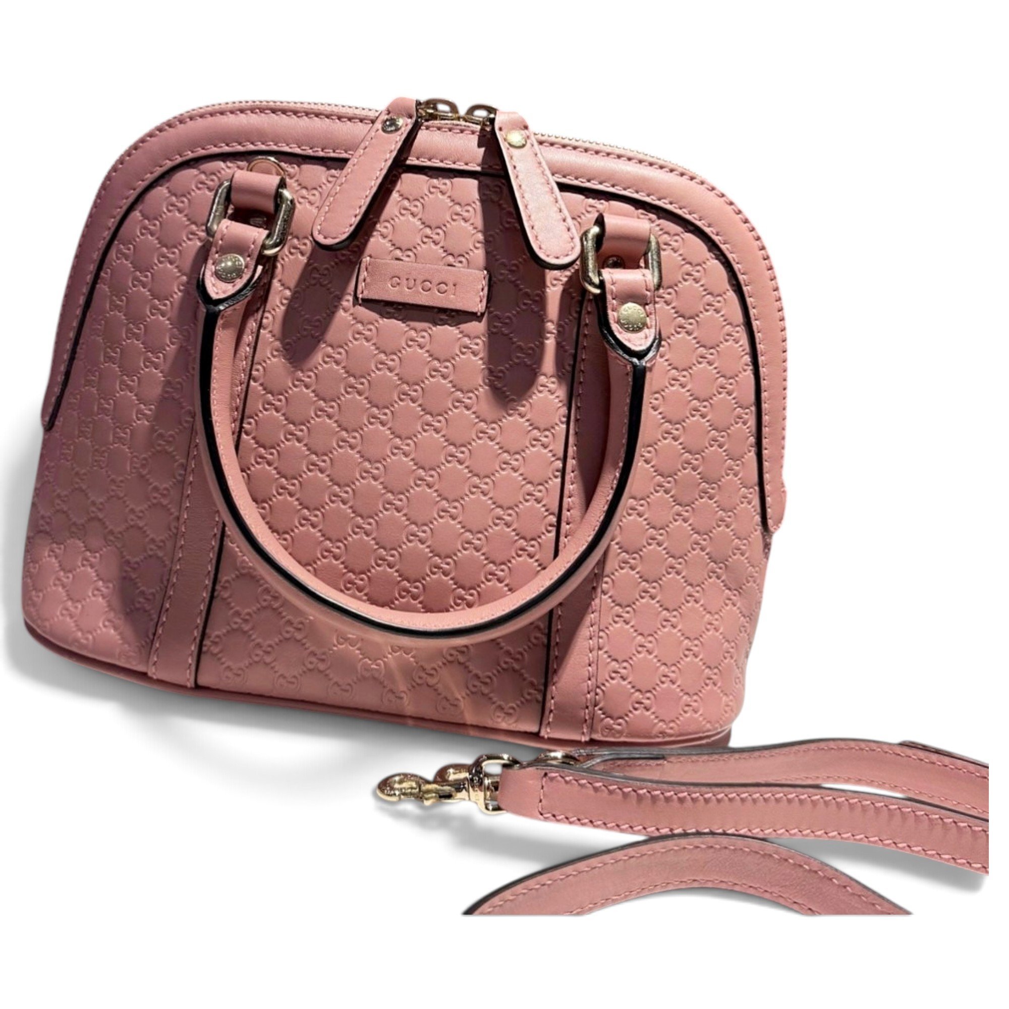 Dôme leather handbag