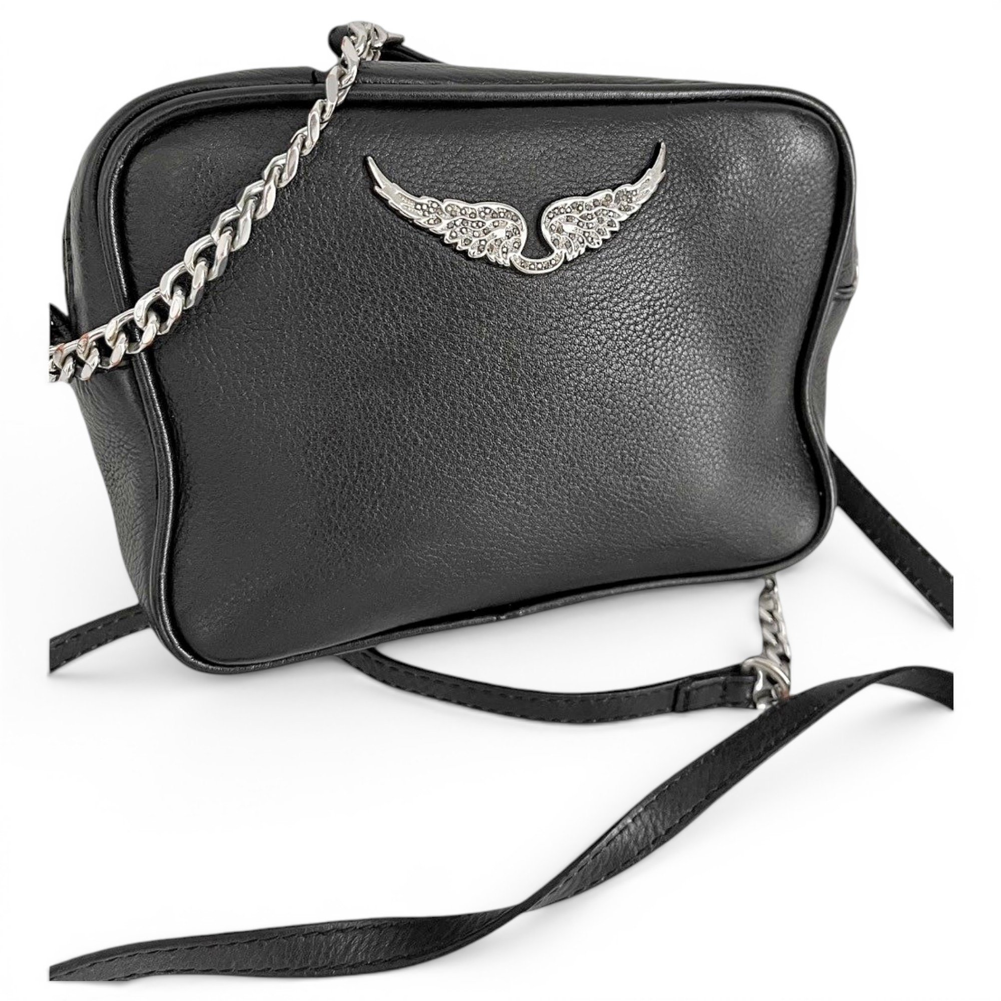 Rock leather crossbody bag