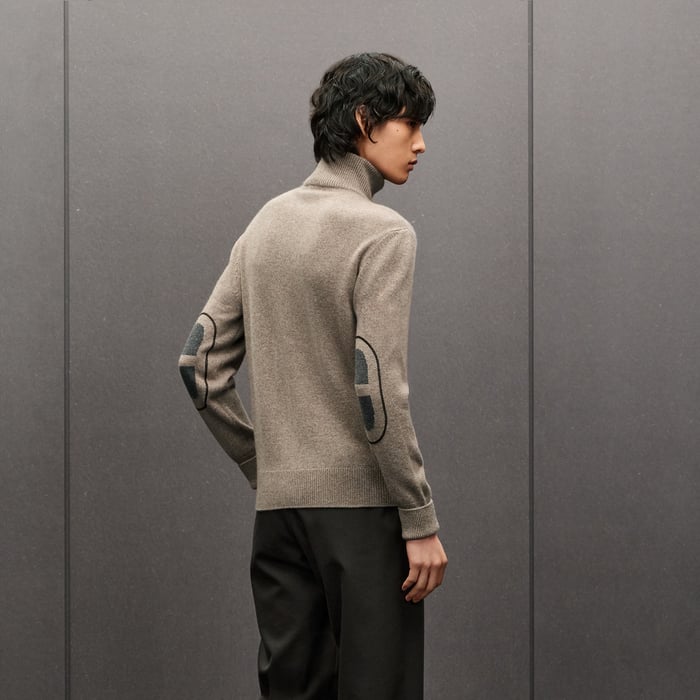 Vigoureux "Maillon Chaine d'Ancre" Zipped Cashmere Jacket