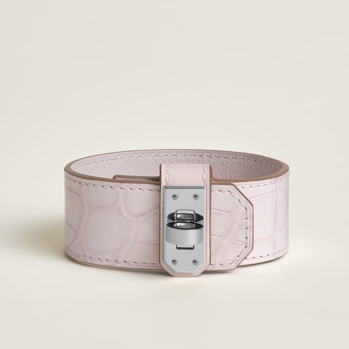 Mauve Pâle Kelly Twist Bracelet, Small Model