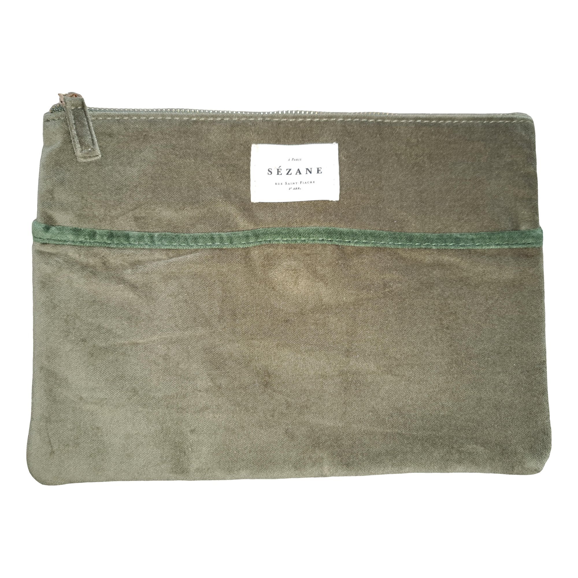 Velvet clutch bag