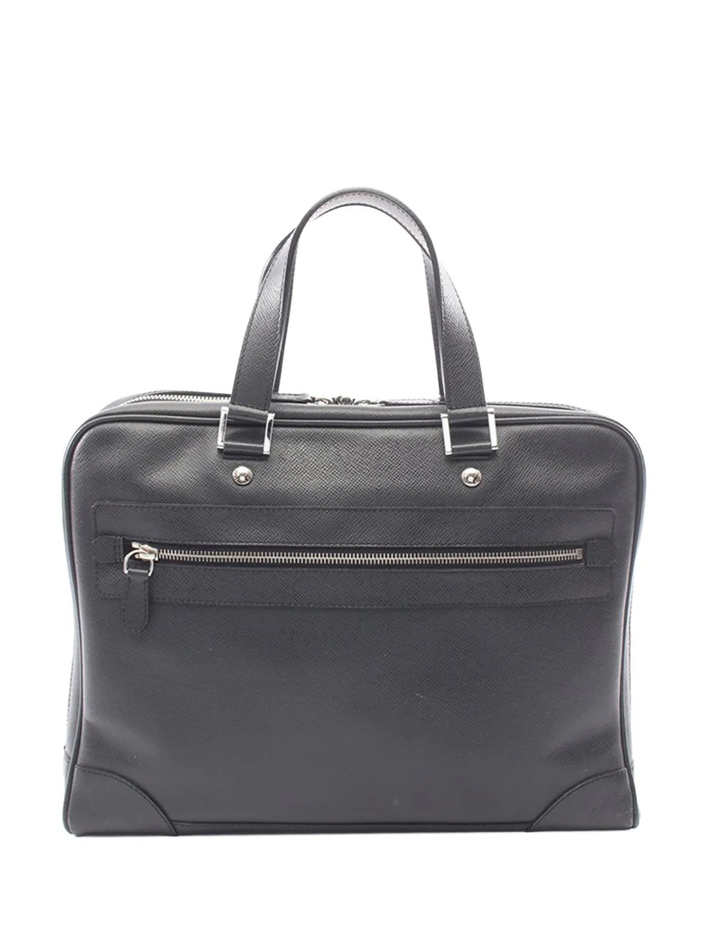 2010 LOUIS VUITTON Igor Taiga Briefcase Ardoise Briefcase M31172 leather Black Used mens business bag