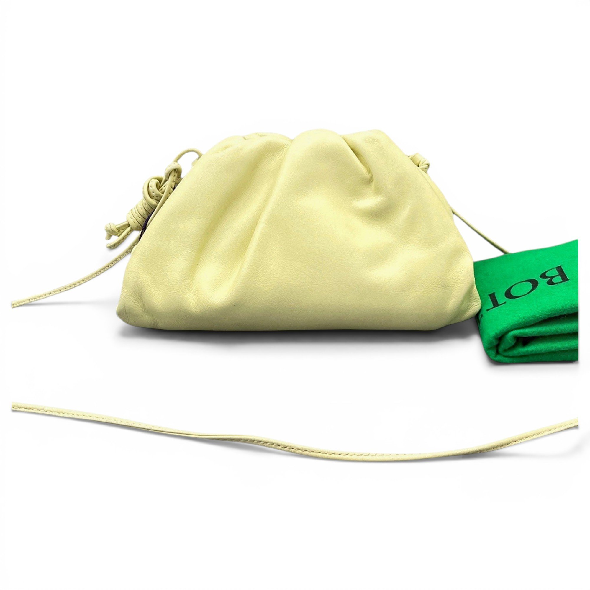 Pouch leather crossbody bag