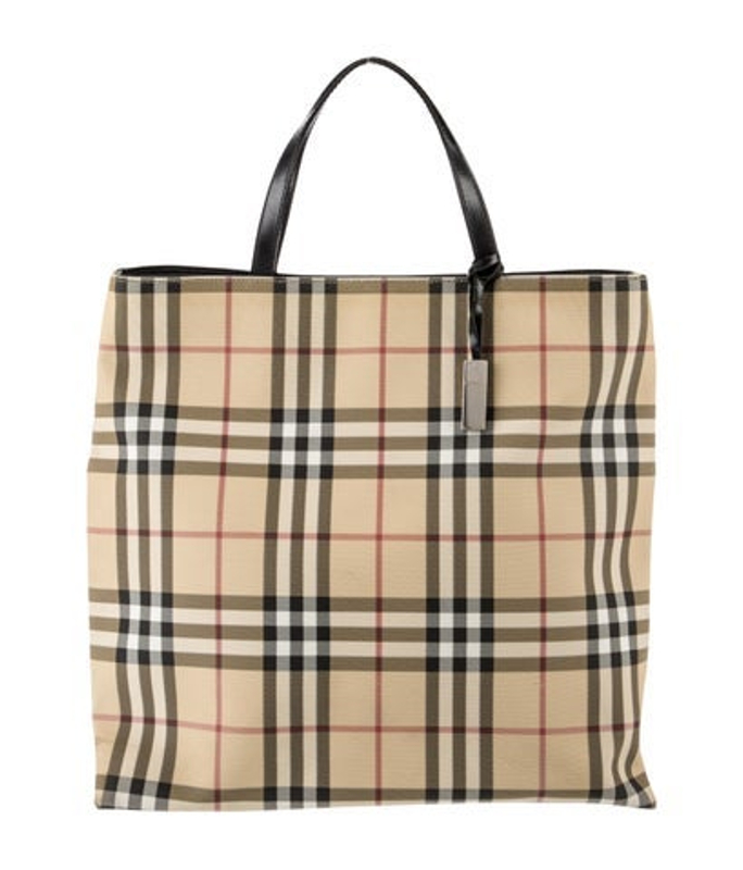 Burberry Nova Check Top Handle Bag