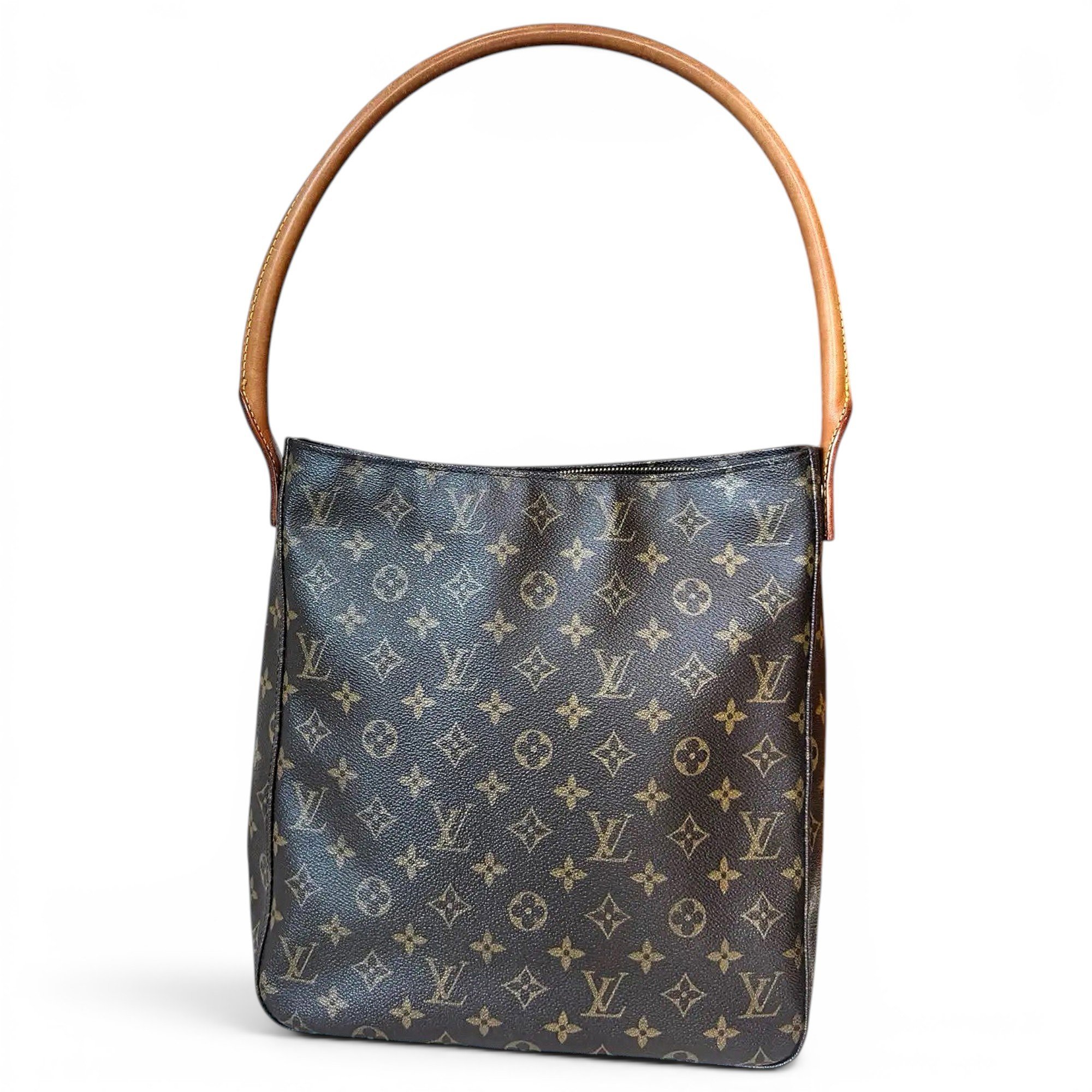 Looping vinyl handbag