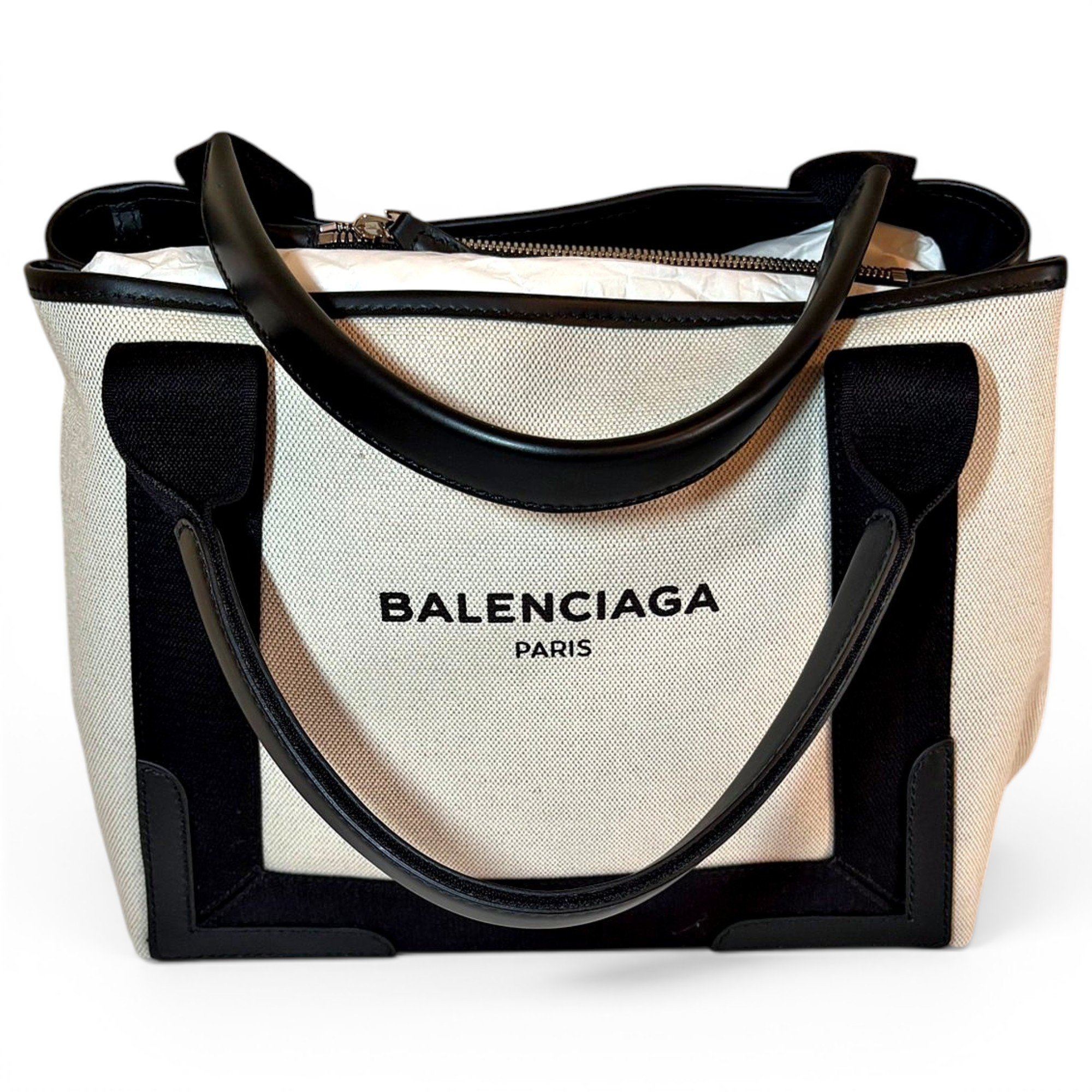 Navy cabas cloth tote