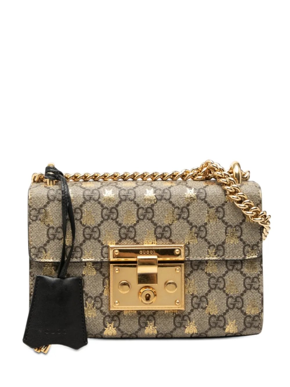 2000-2015 Small GG Supreme Bee Padlock crossbody bag