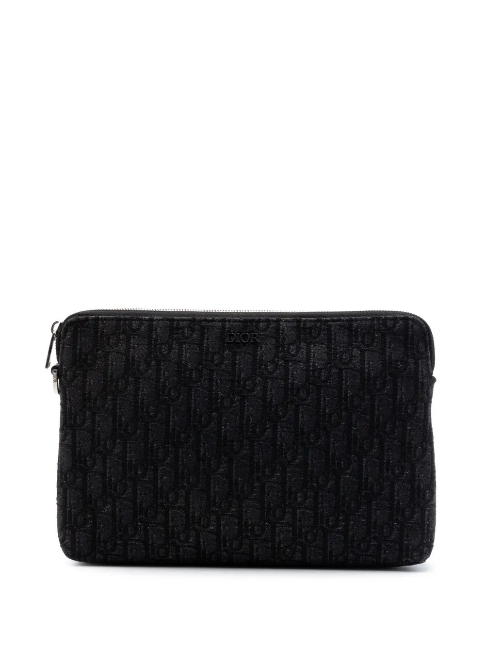 2019 Oblique Canvas A4 Zipped Pouch clutch bag