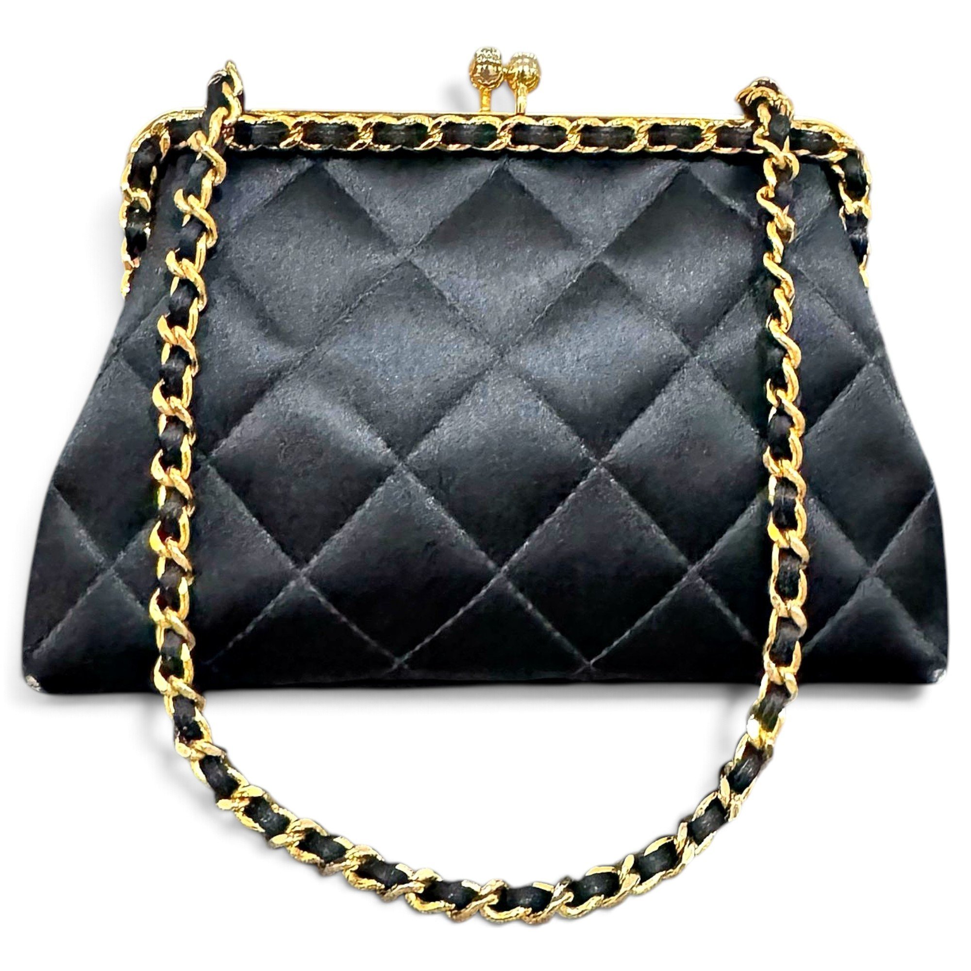 Silk clutch bag