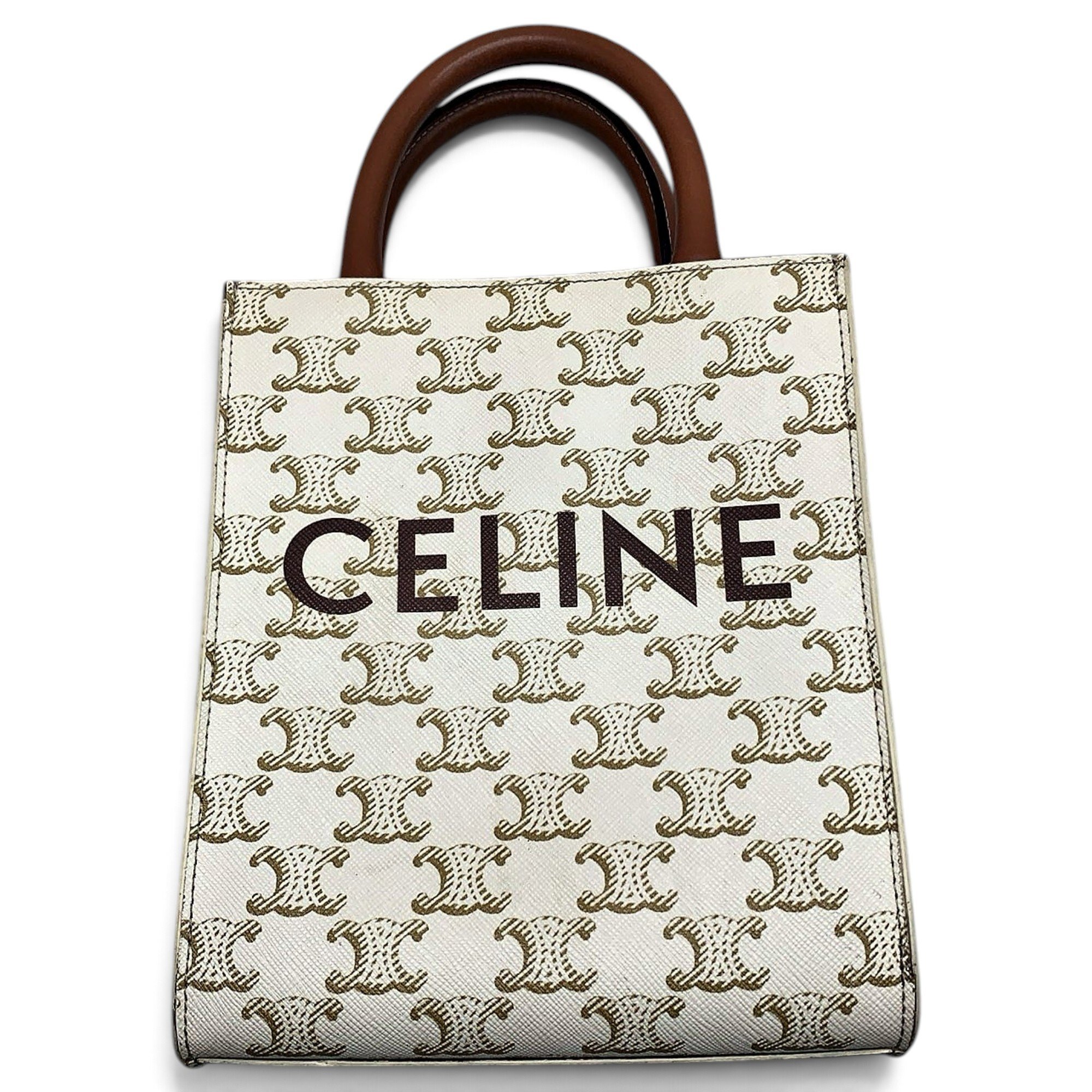 Cabas Vertical leather tote