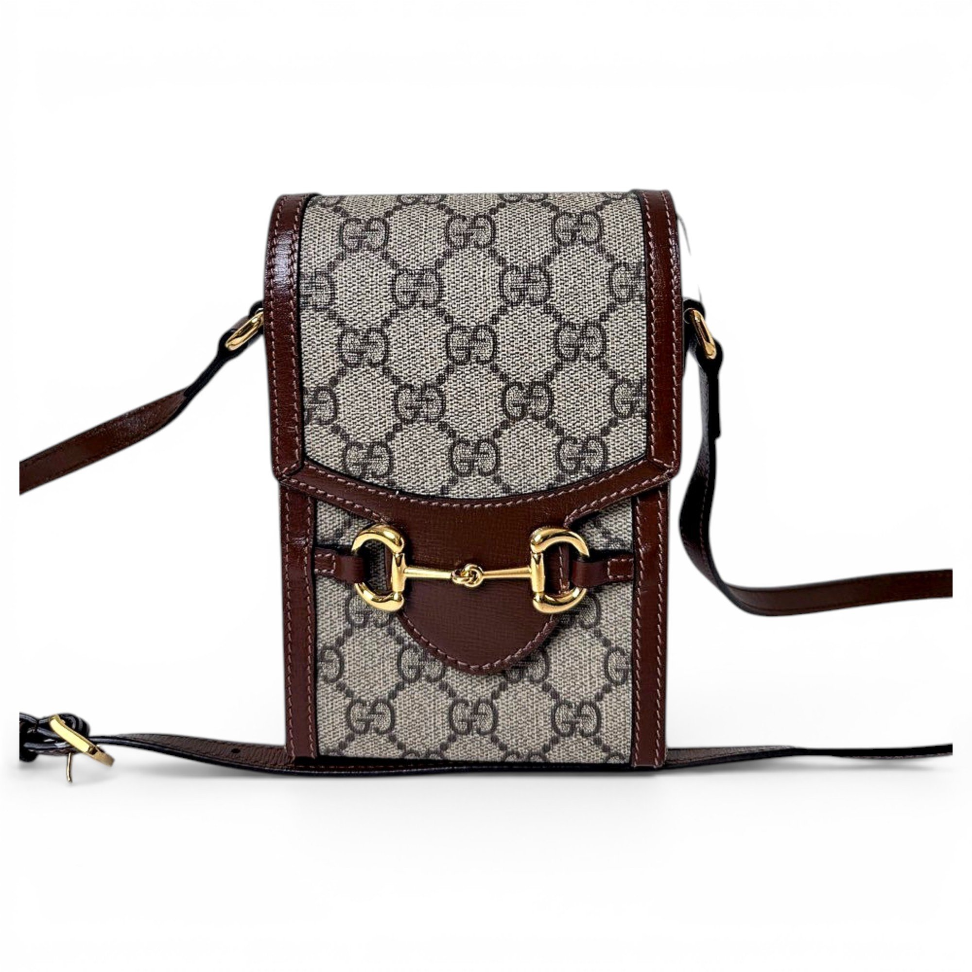 Horsebit 1955 Vertical leather crossbody bag