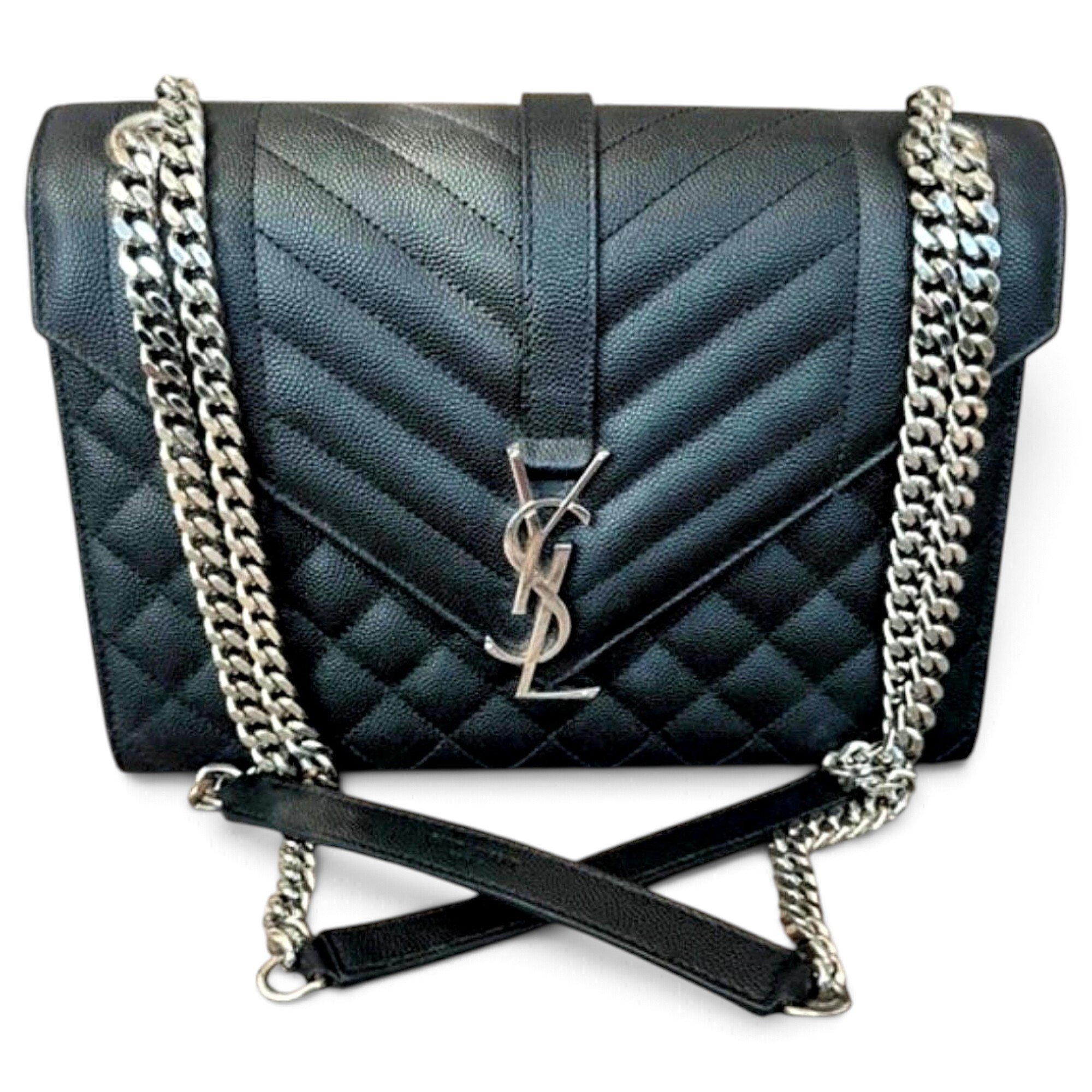 Envelope leather crossbody bag