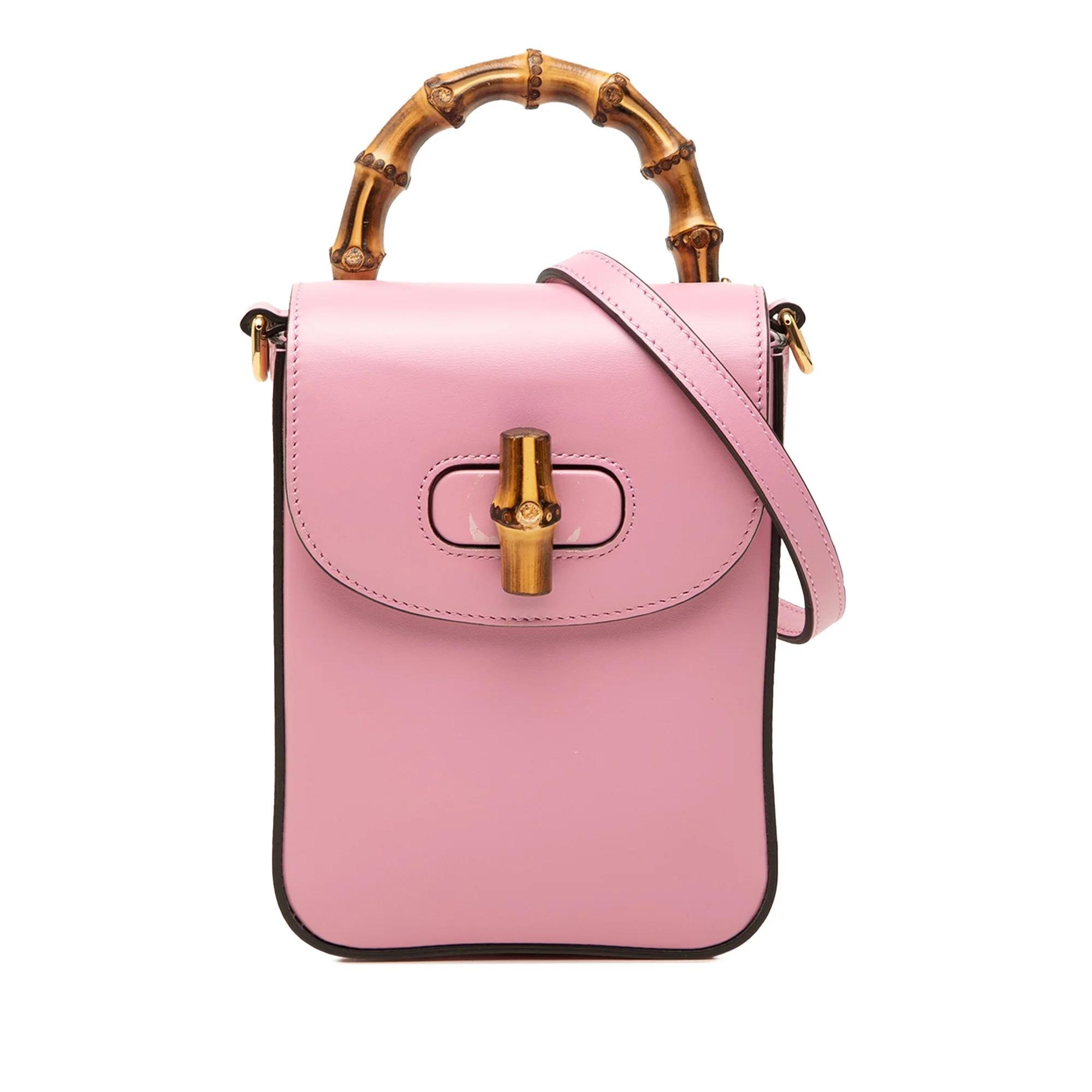 Bamboo leather handbag