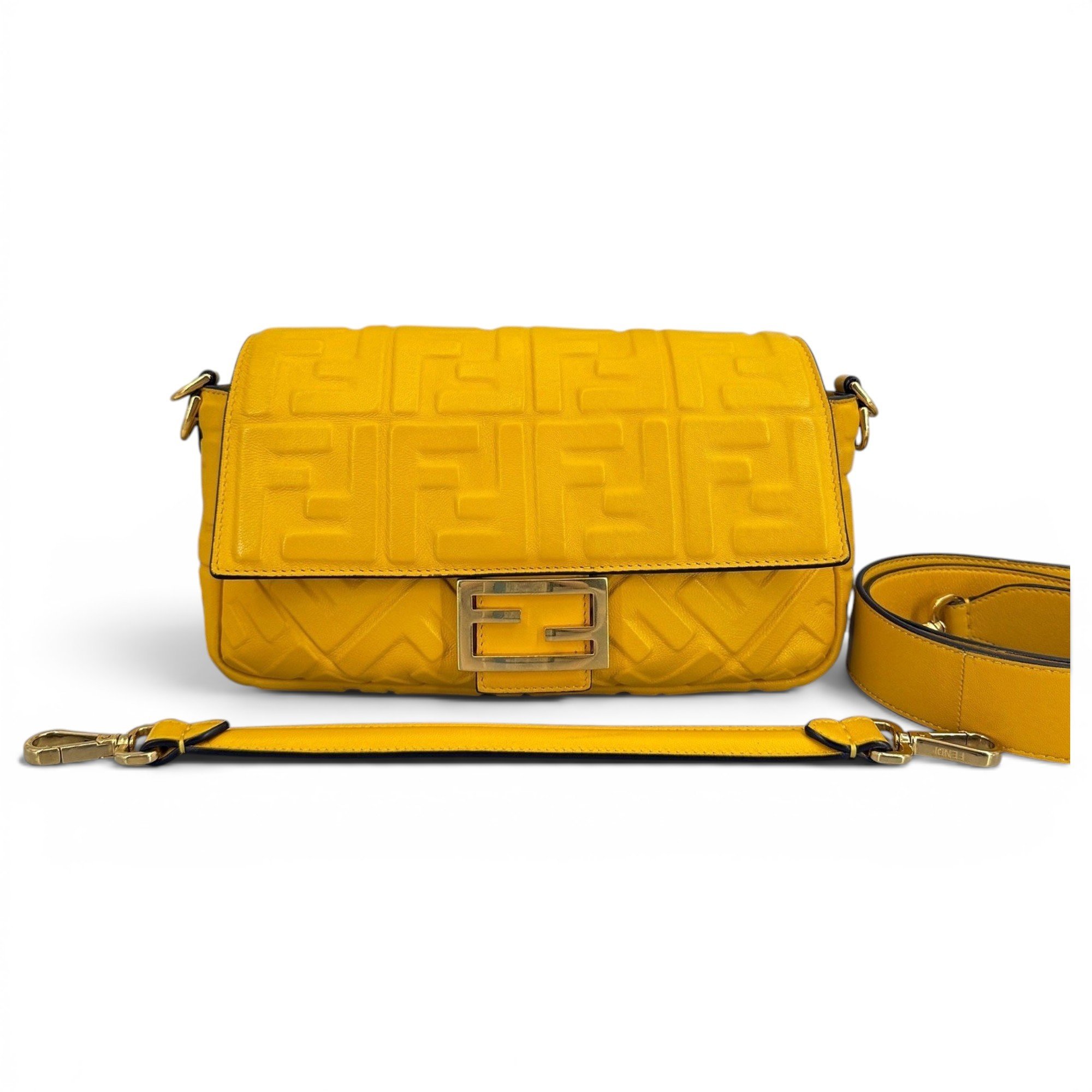 Baguette leather handbag