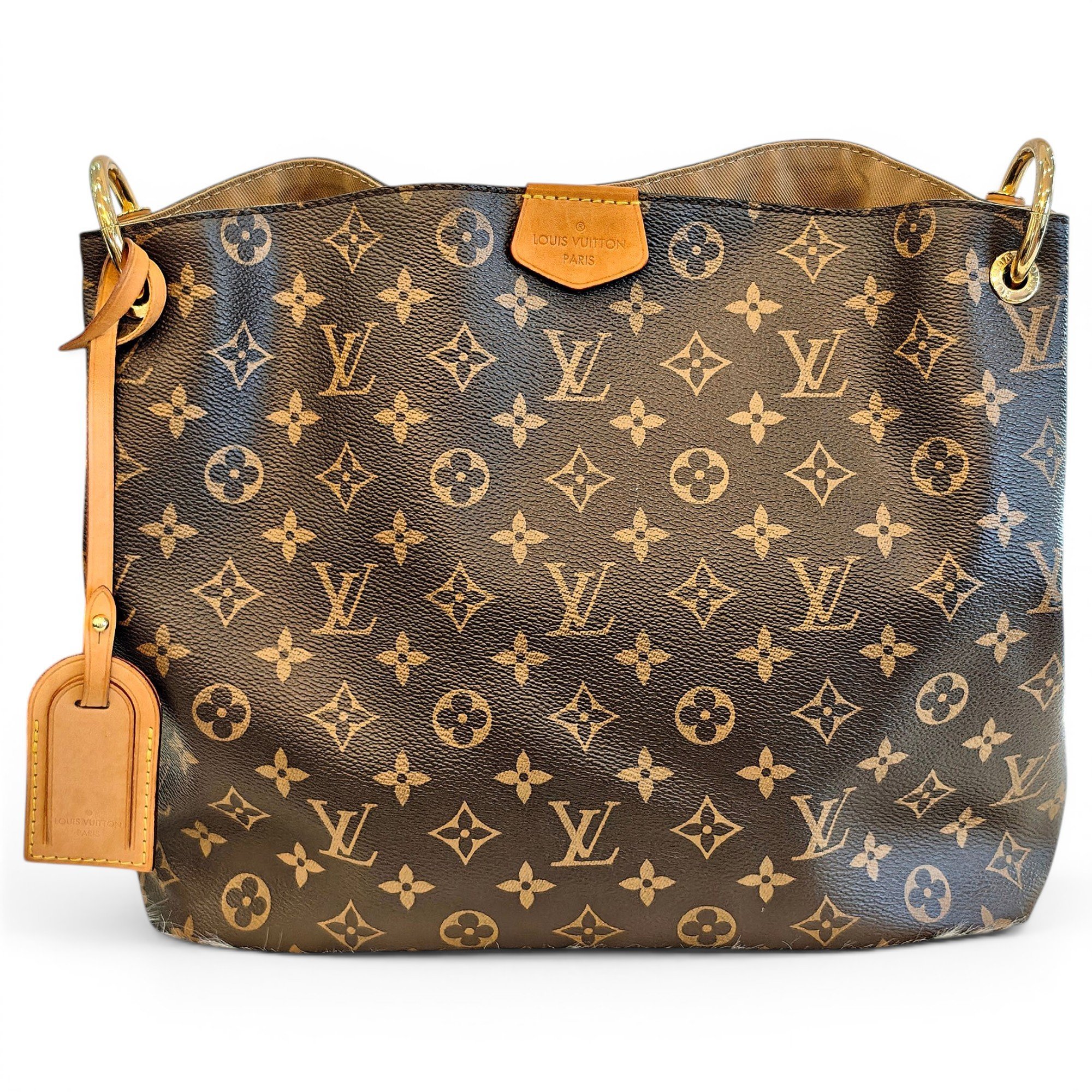 Graceful leather handbag