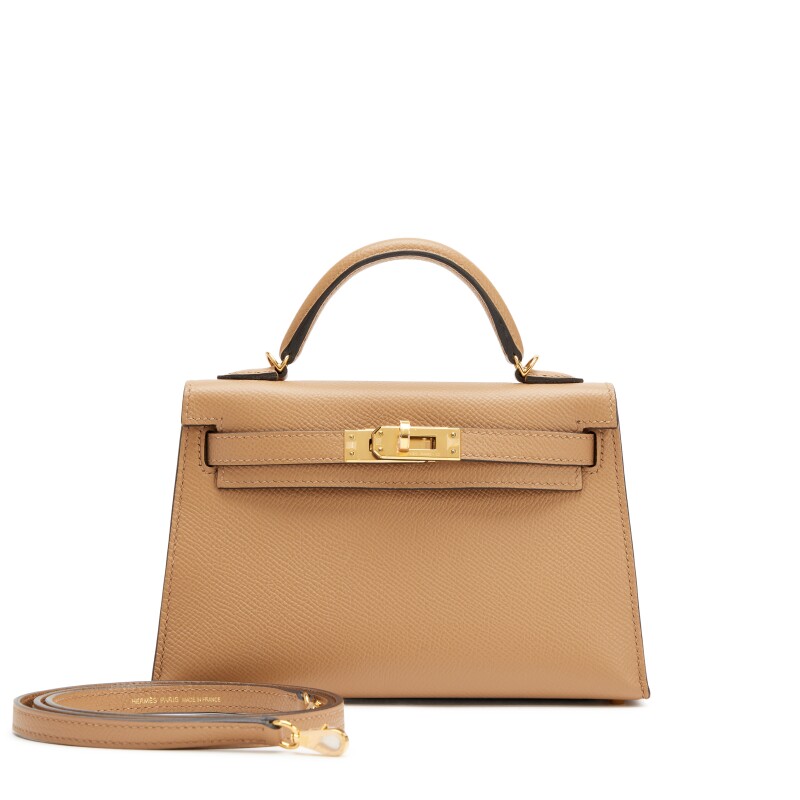 Hermes Biscuit Epsom Mini Kelly 20 II Gold Hardware, 2021