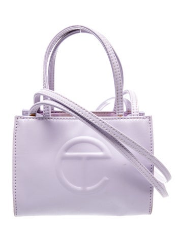 Telfar Vegan Leather Small Lavender Shopping Bag Small