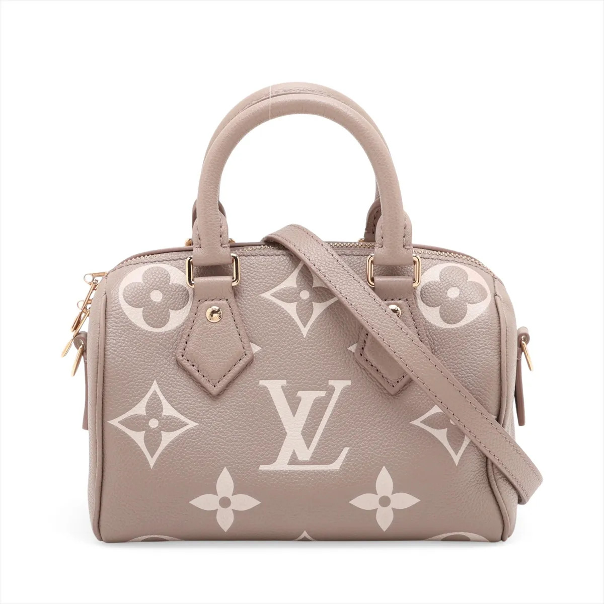 Louis Vuitton Monogram Empreinte Speedy Bandoulière 20 M46575 Beige There was an