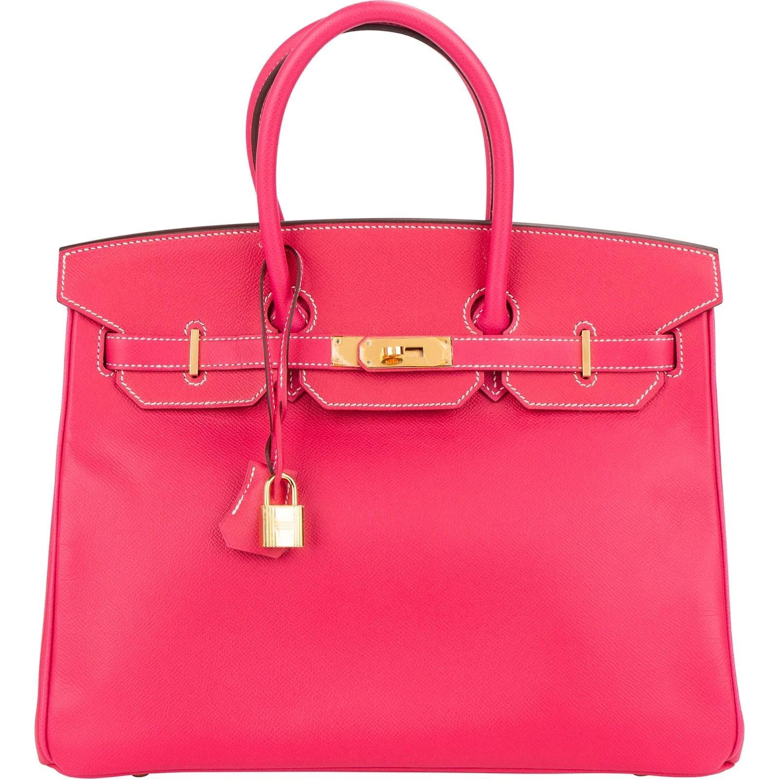 Birkin 35 leather handbag
