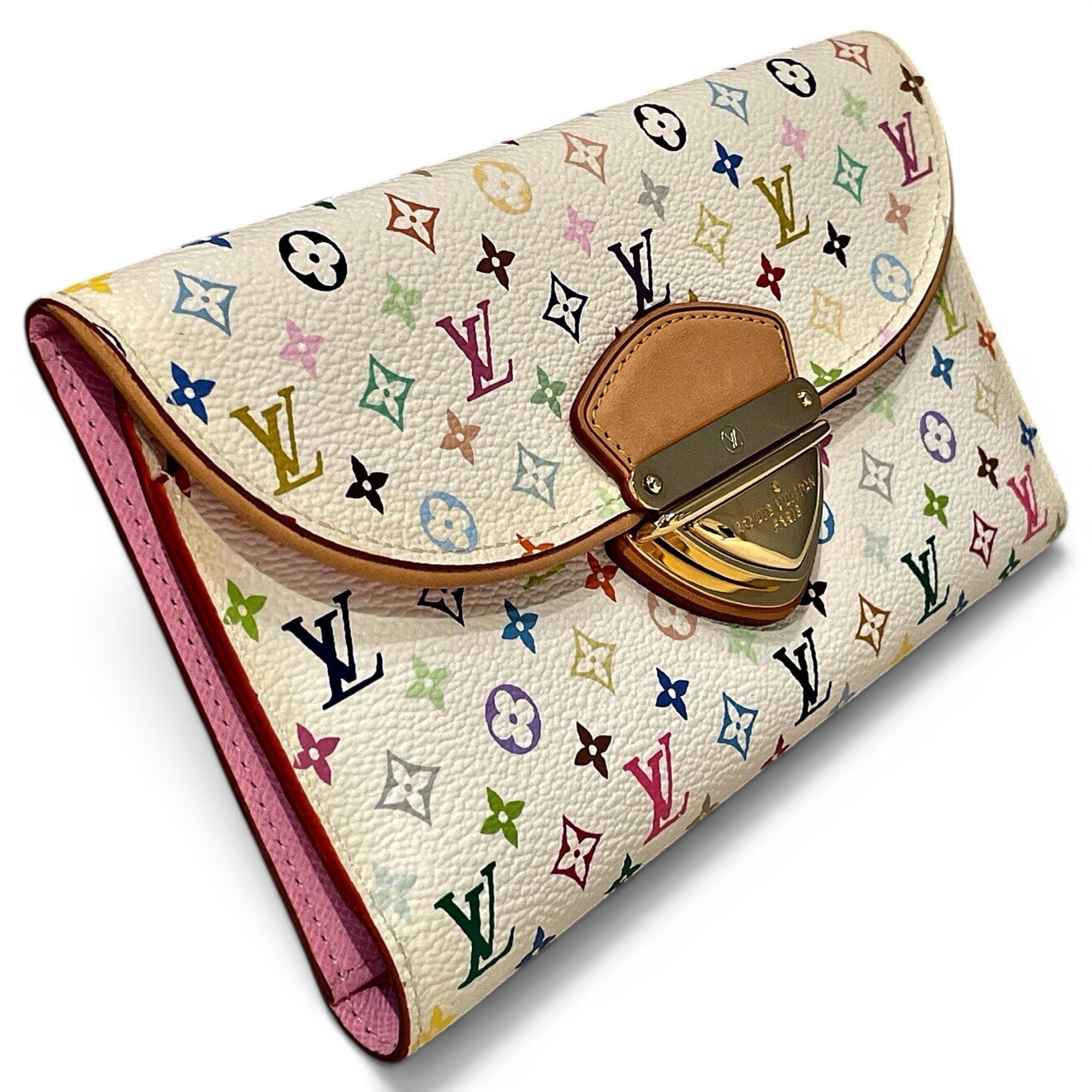 Leather clutch bag