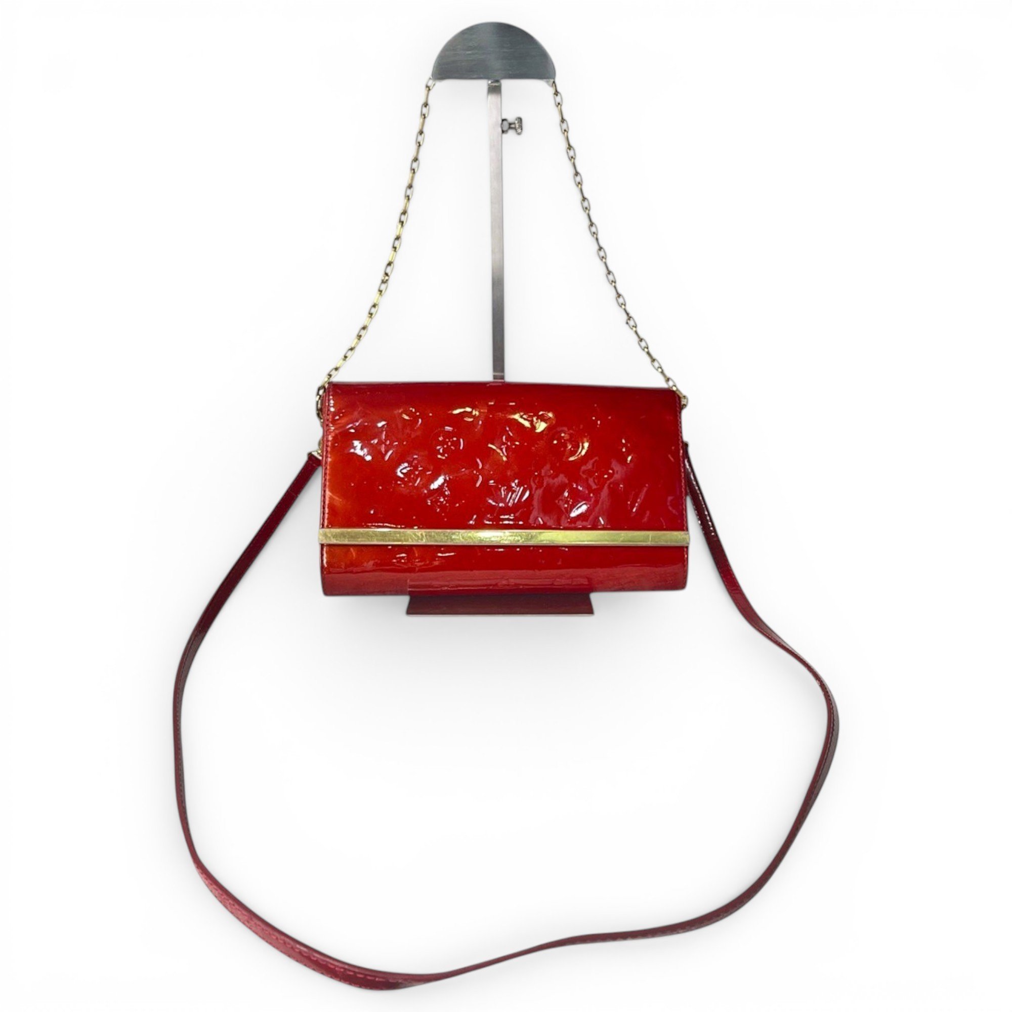 Patent leather handbag