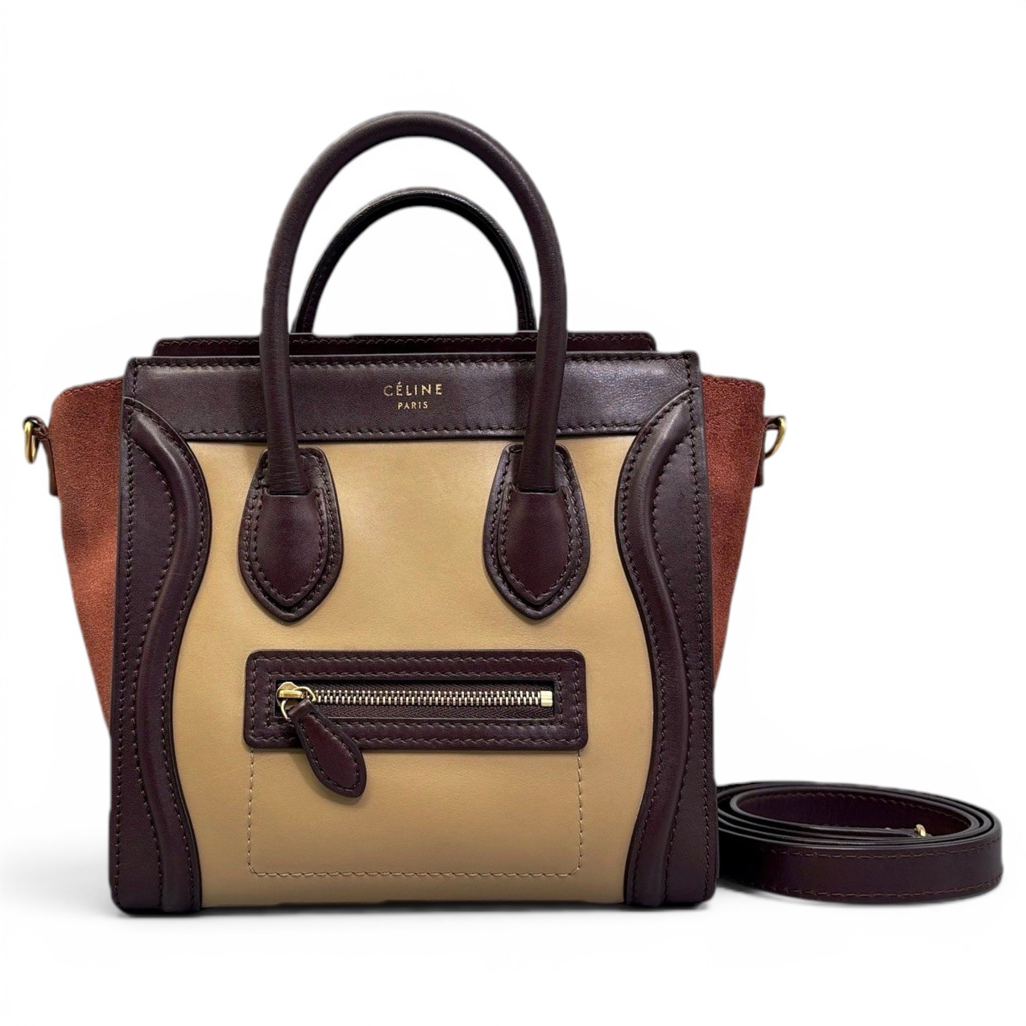 Luggage leather handbag