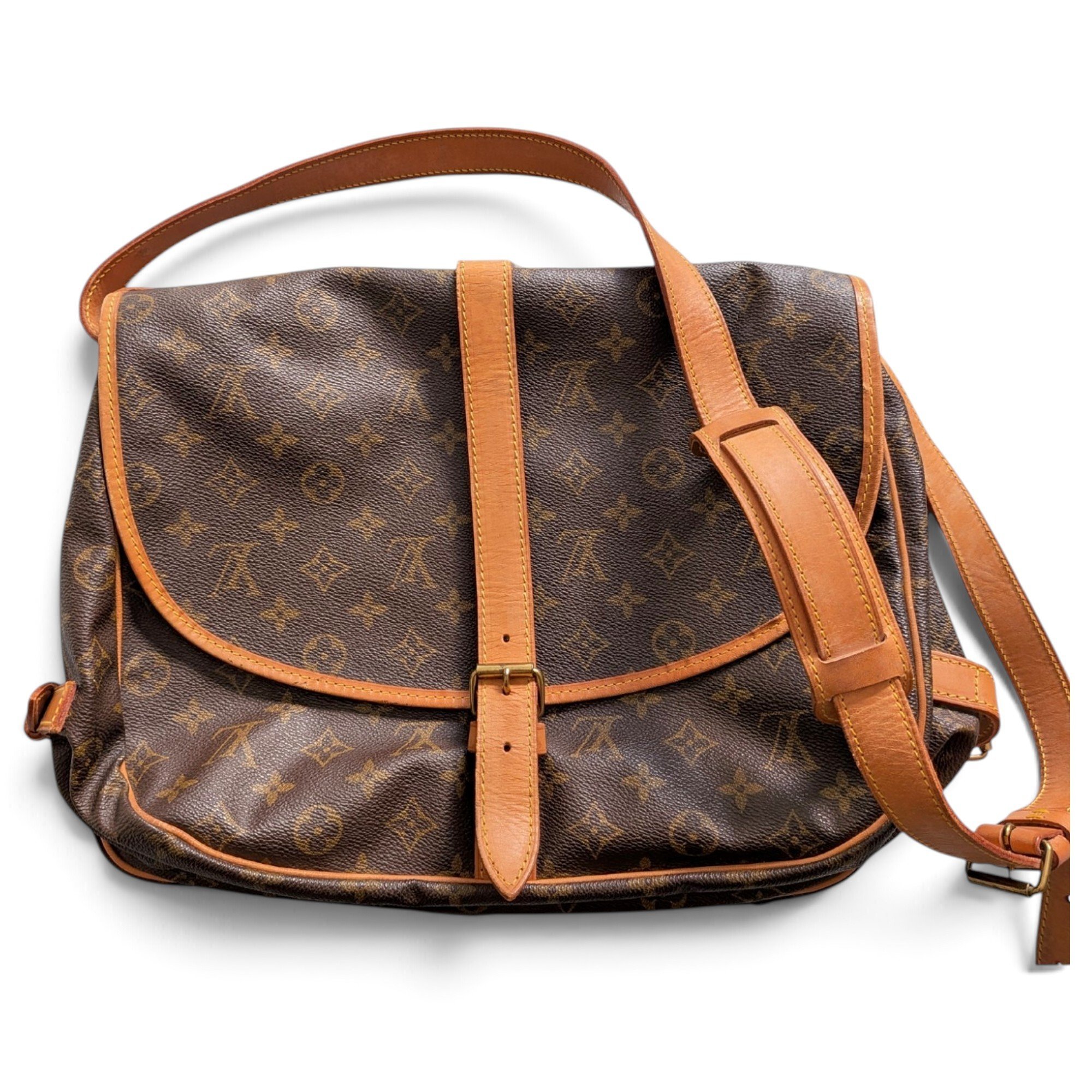 Saumur leather crossbody bag