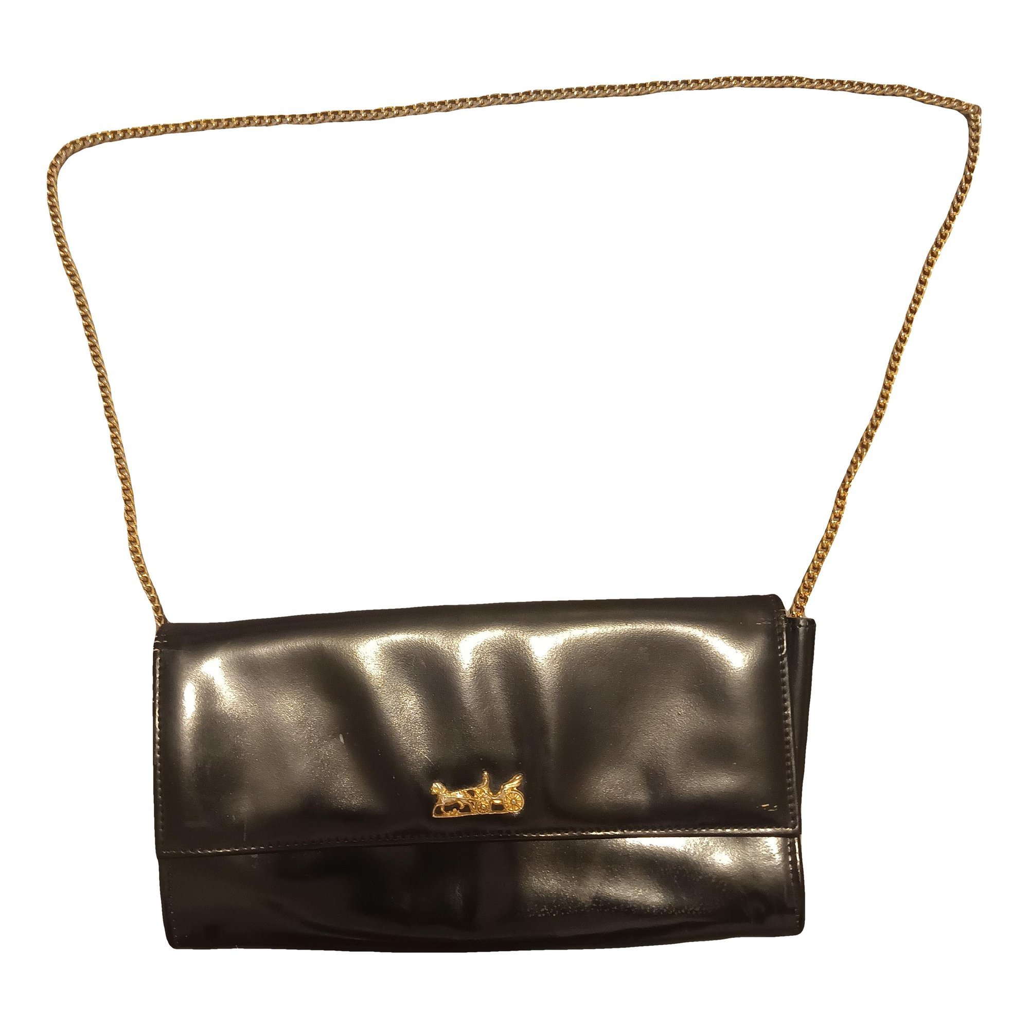 Leather clutch bag