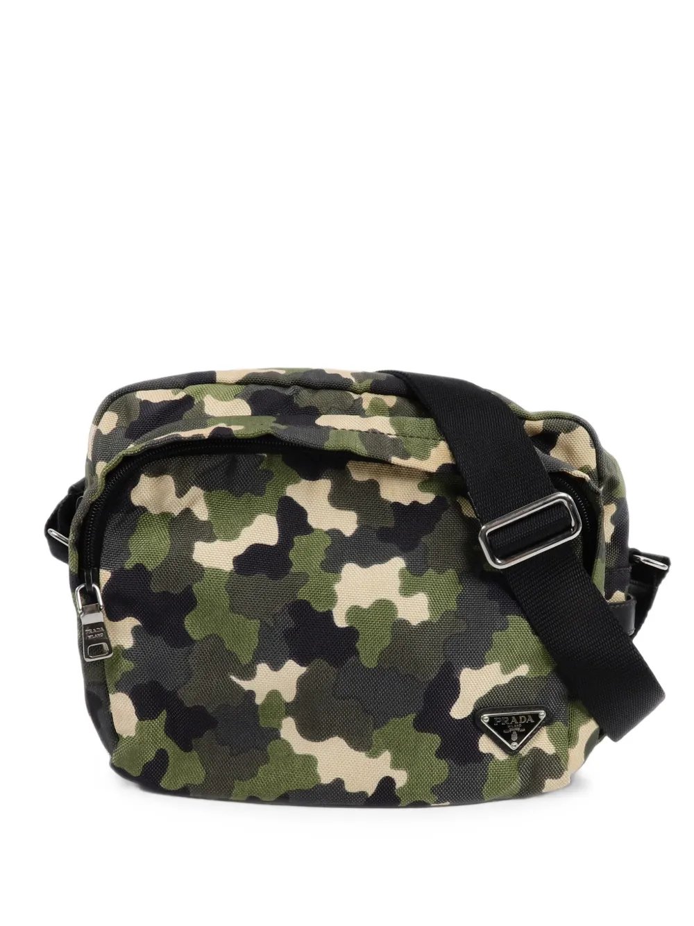 Prada camouflage messenger shoulder bag