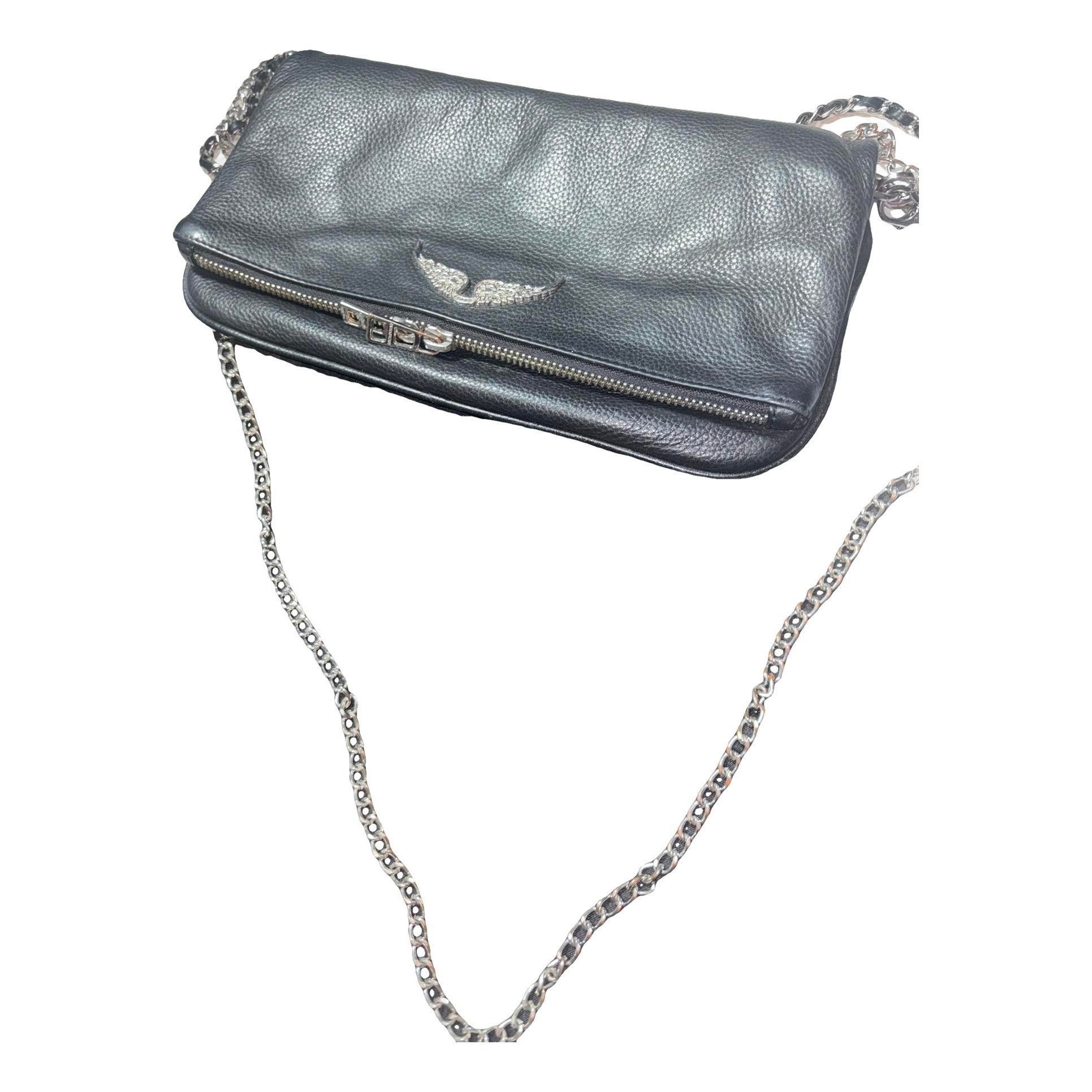 Rock leather crossbody bag