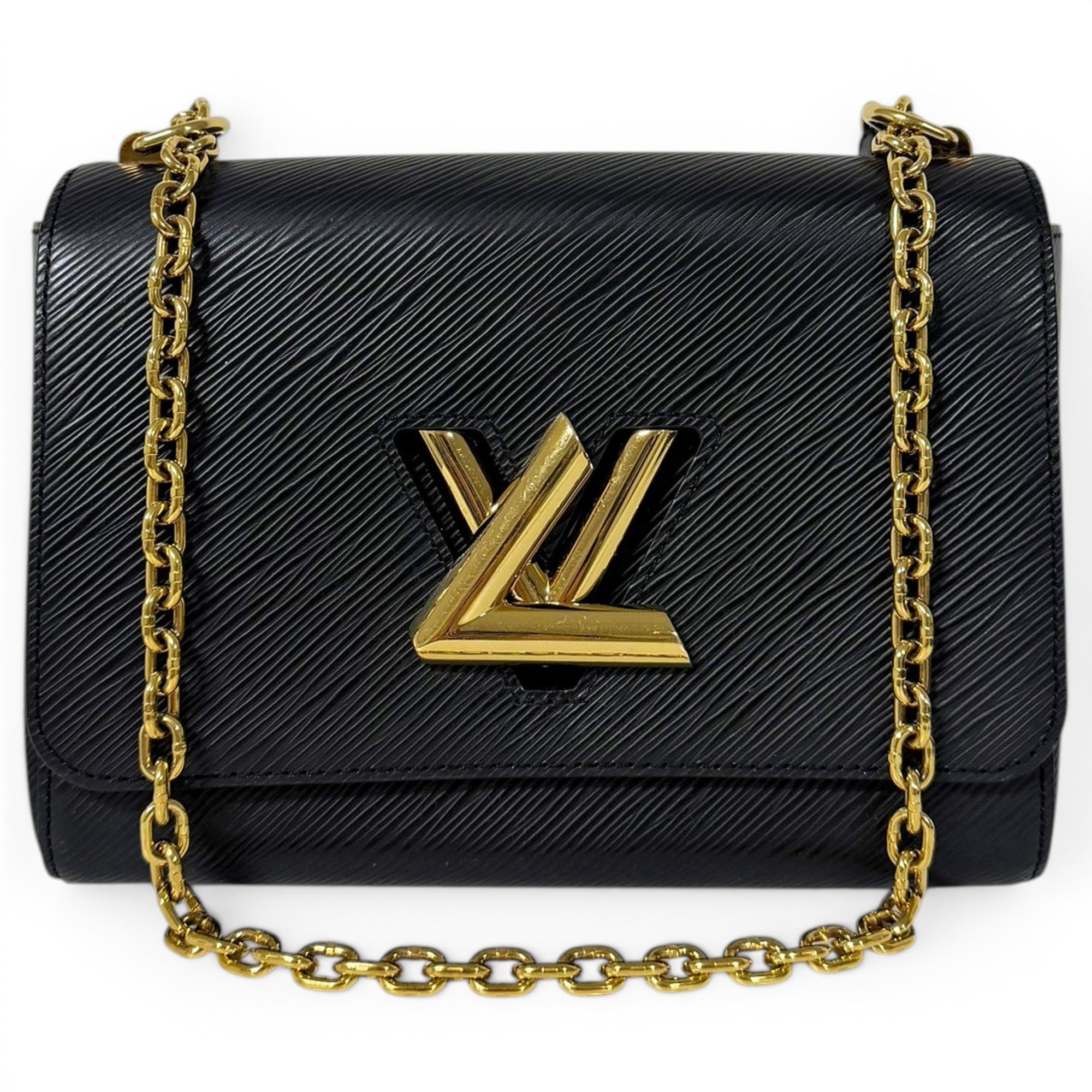 Twist leather crossbody bag