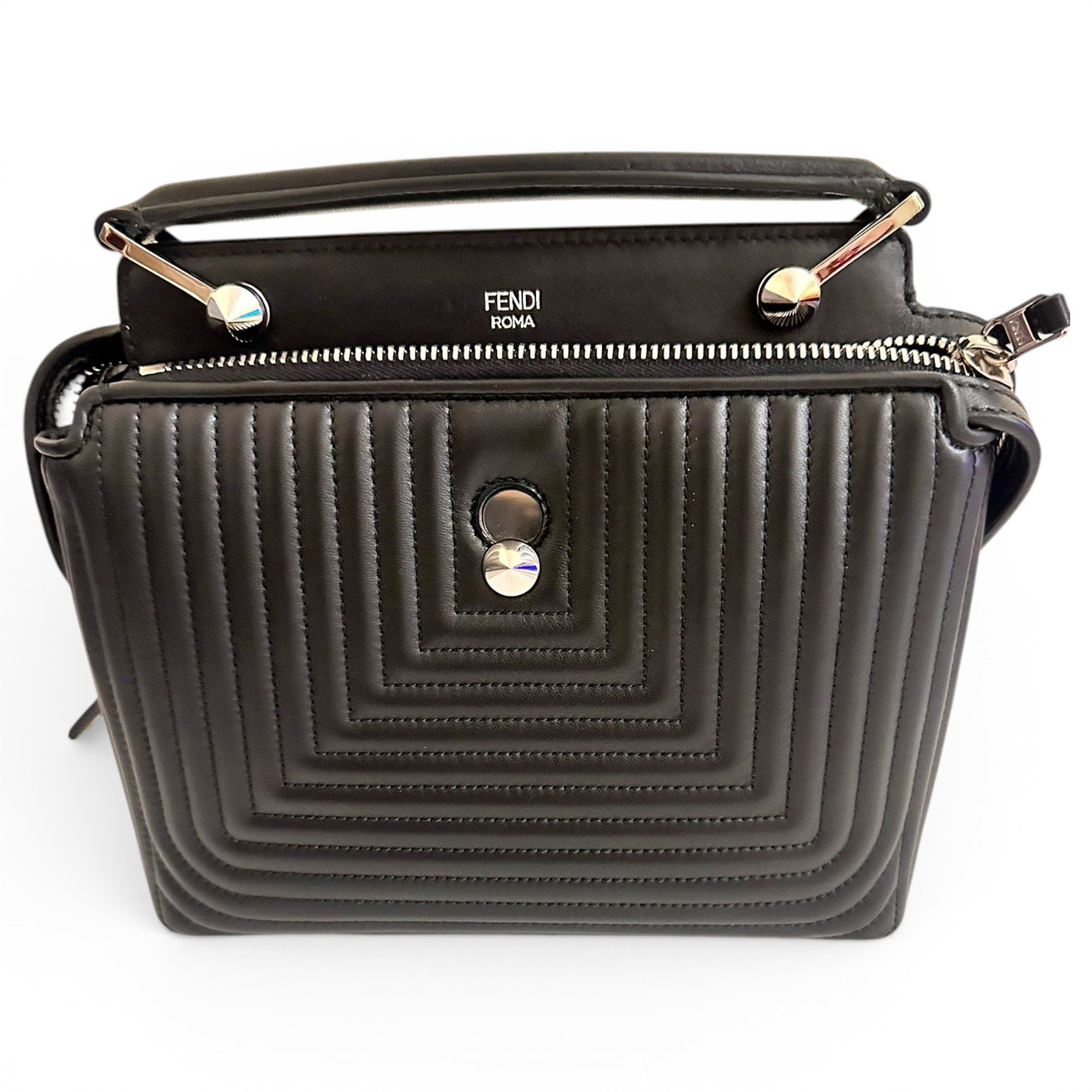 Dot Com leather handbag