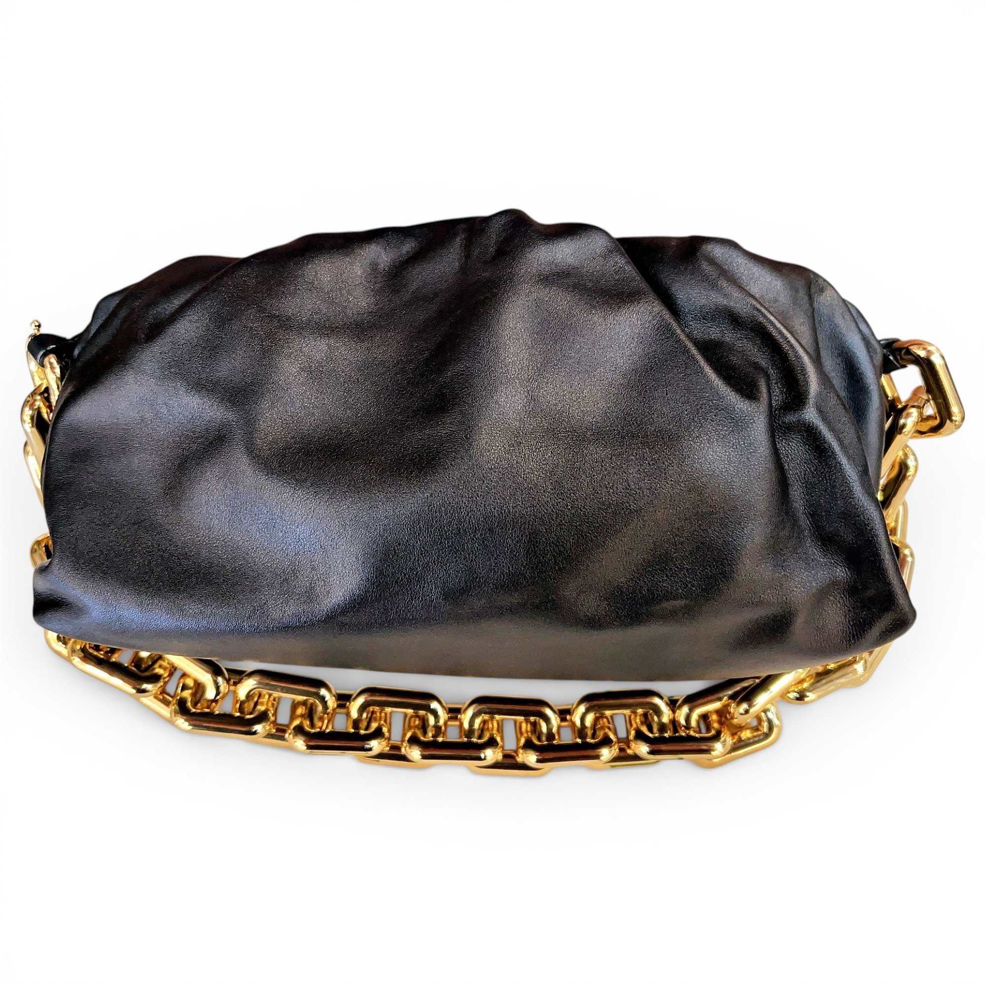 Chain Pouch leather handbag