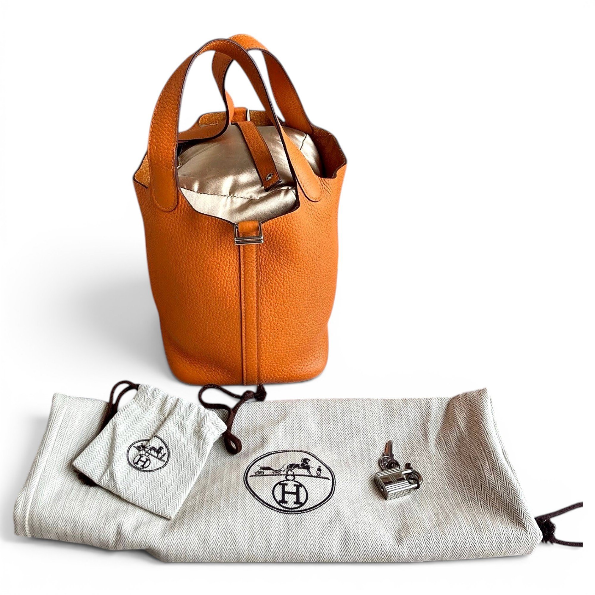 Picotin leather handbag