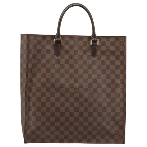 Plat leather handbag