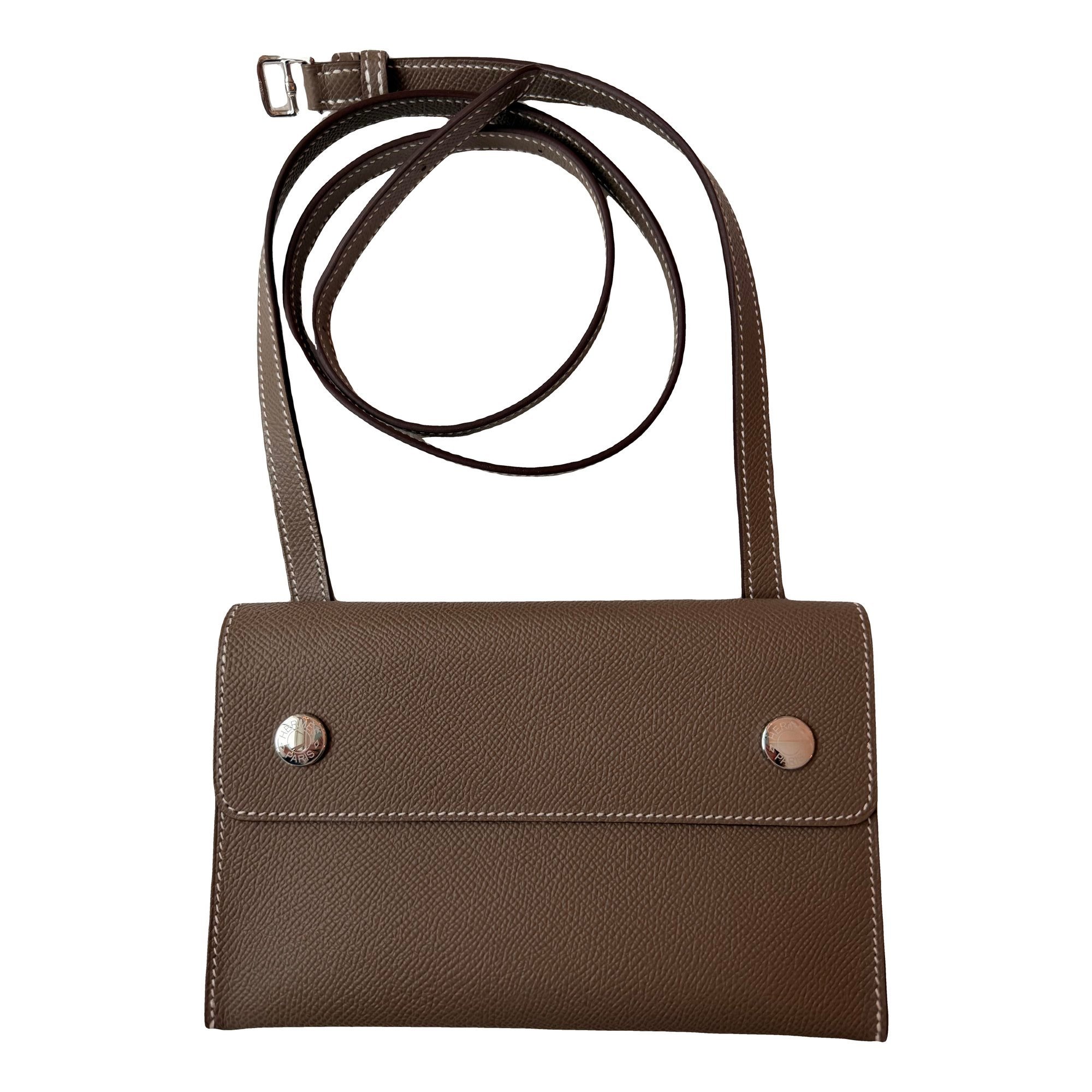 Hermes Kelly Handbag White Epsom Leather 2025