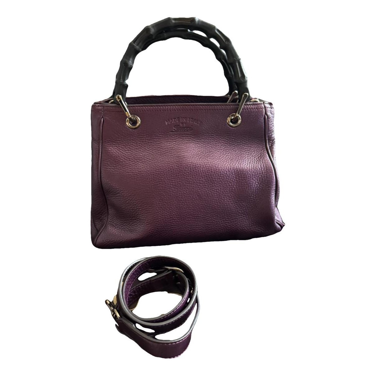 Bamboo Shopper leather tote