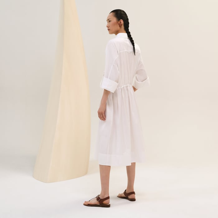 Blanc Shirt Dress