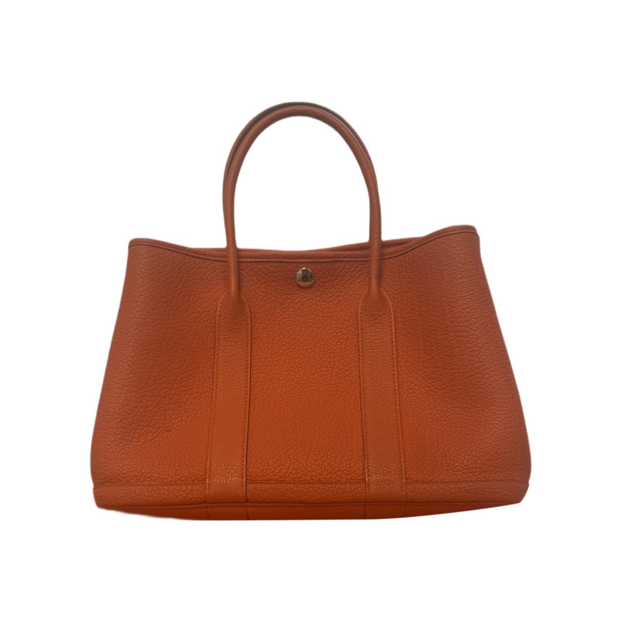 Hermes Garden Party 30 Handbag Orange 2023