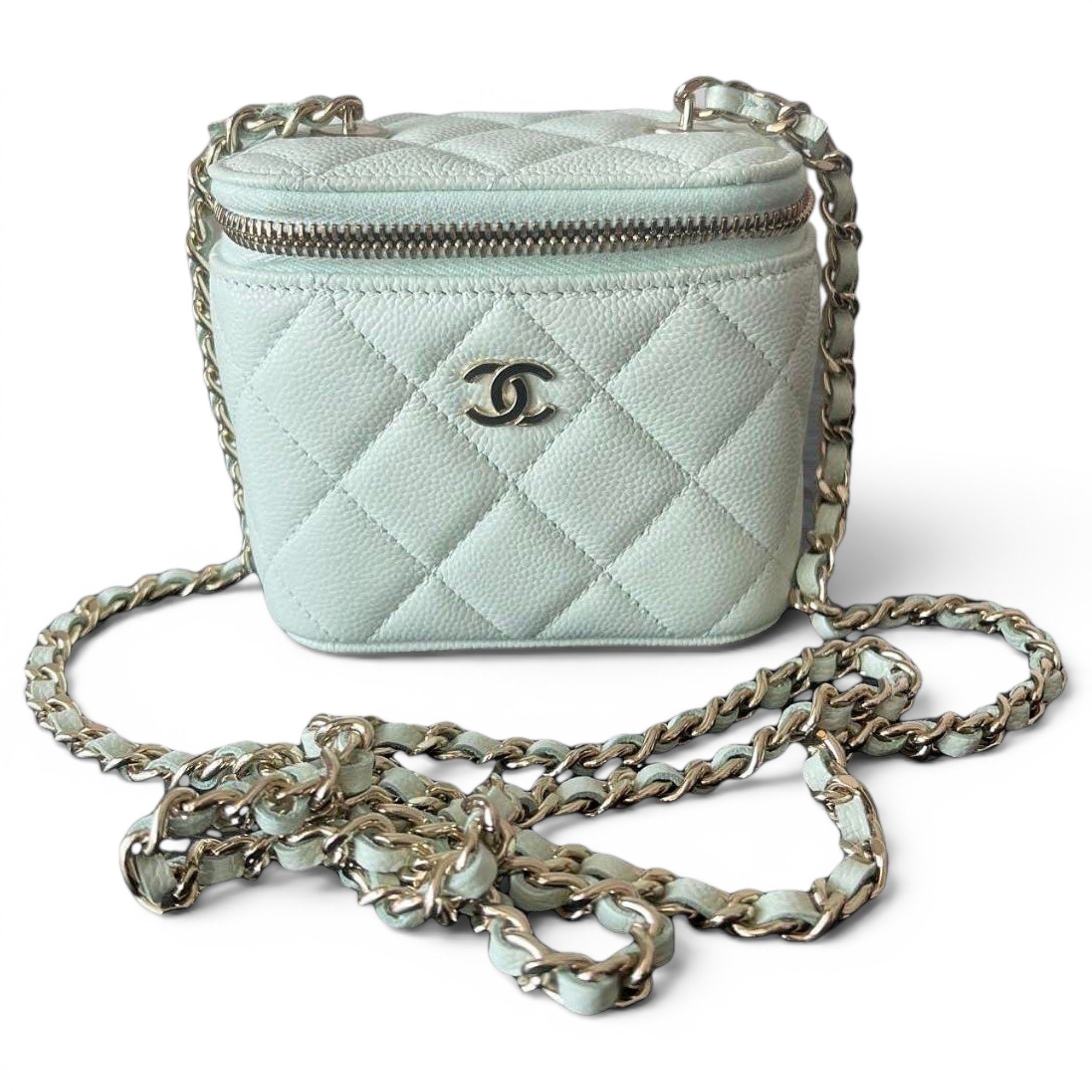 Trendy CC Vanity leather handbag