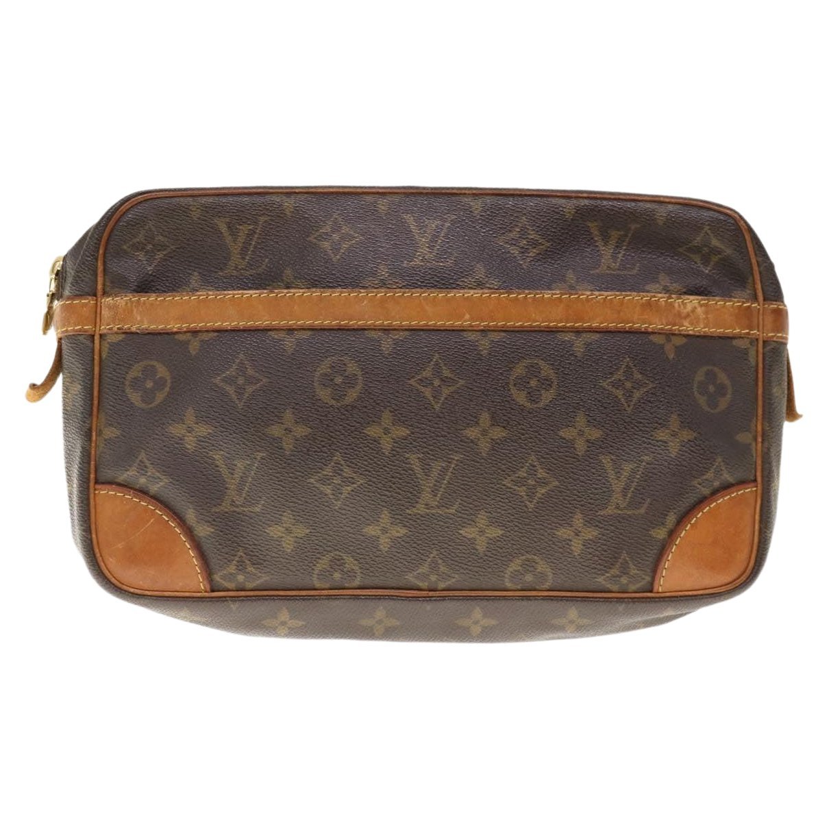 Leather clutch bag