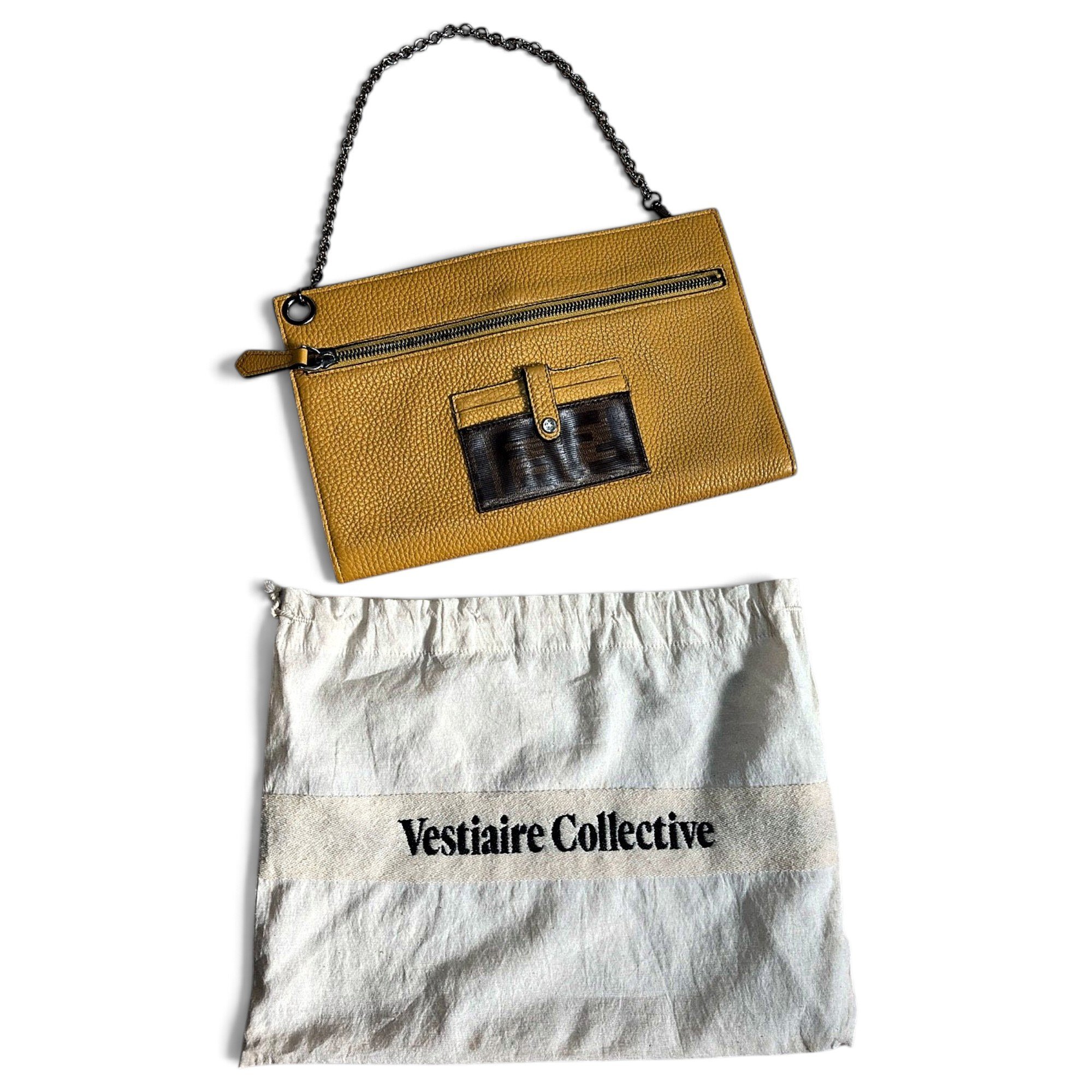 Fendi Wallet On Chain leather handbag