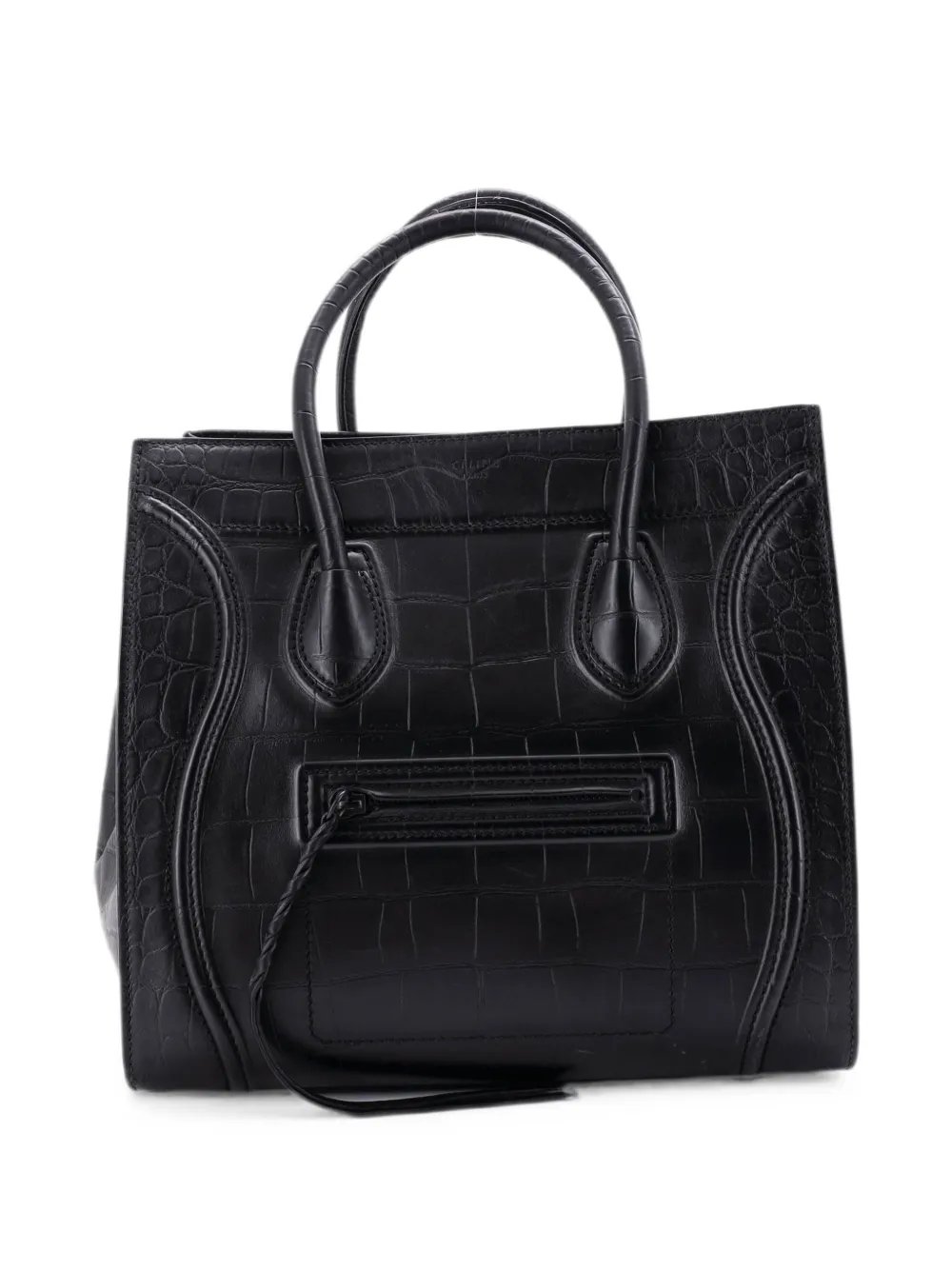 Phantom Bag Crocodile Embossed Leather Medium tote bag
