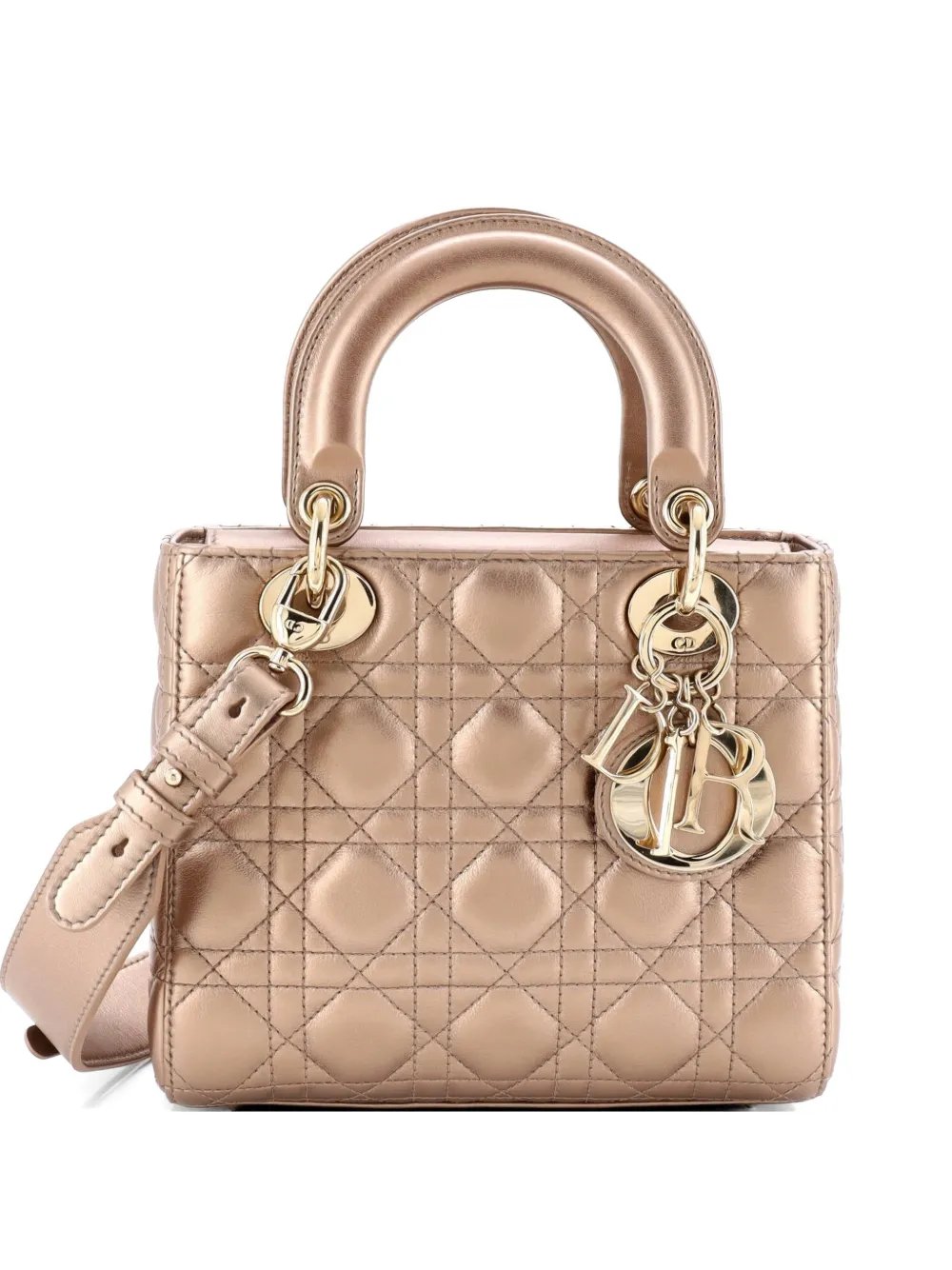 Dior My ABCDior Lady Dior Bag Metallic Cannage Quilt Leather shoulder bag