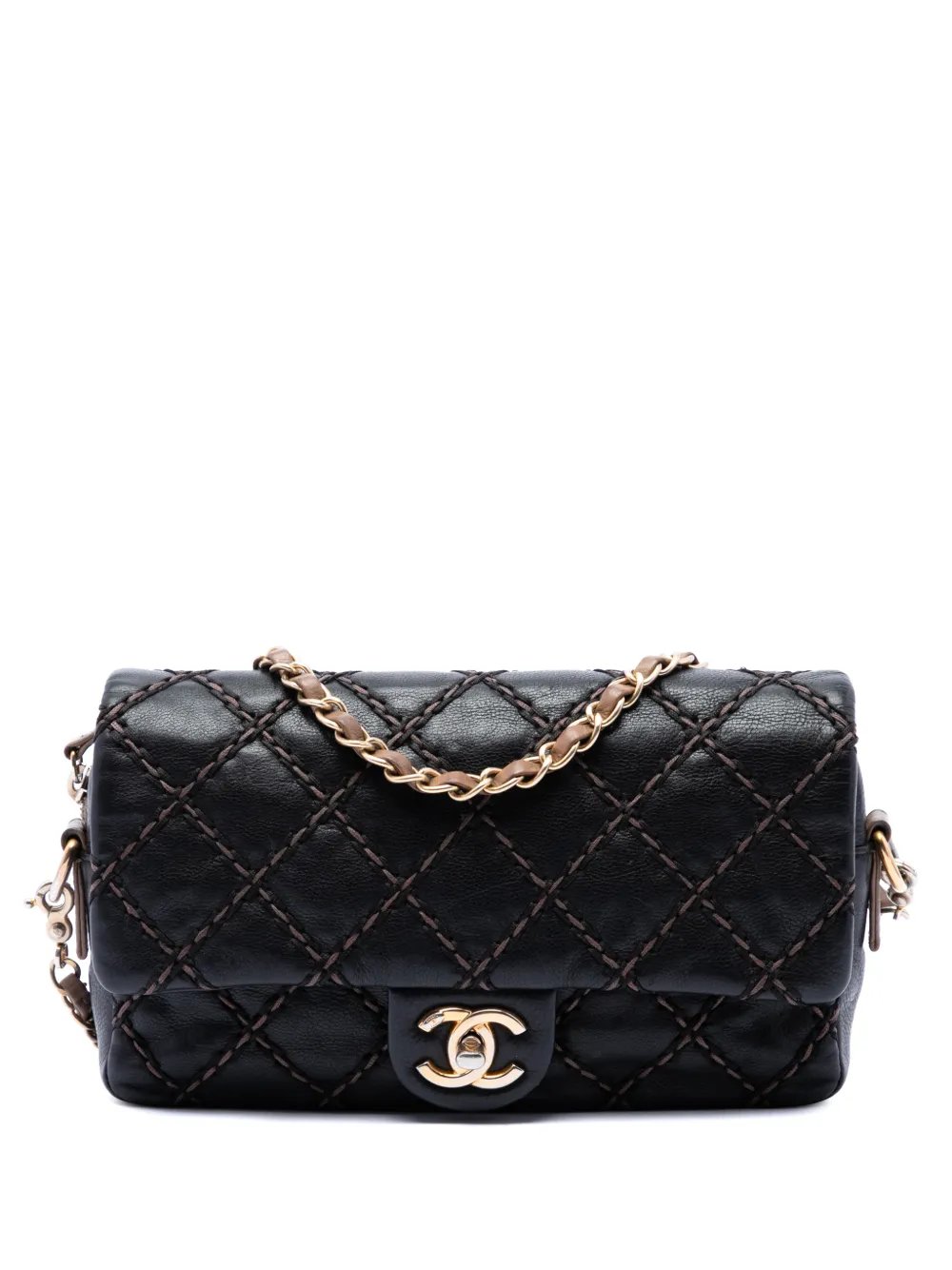2014 Paris Dallas Small Quilted Calfskin Chic Stitch Flap crossbody bag