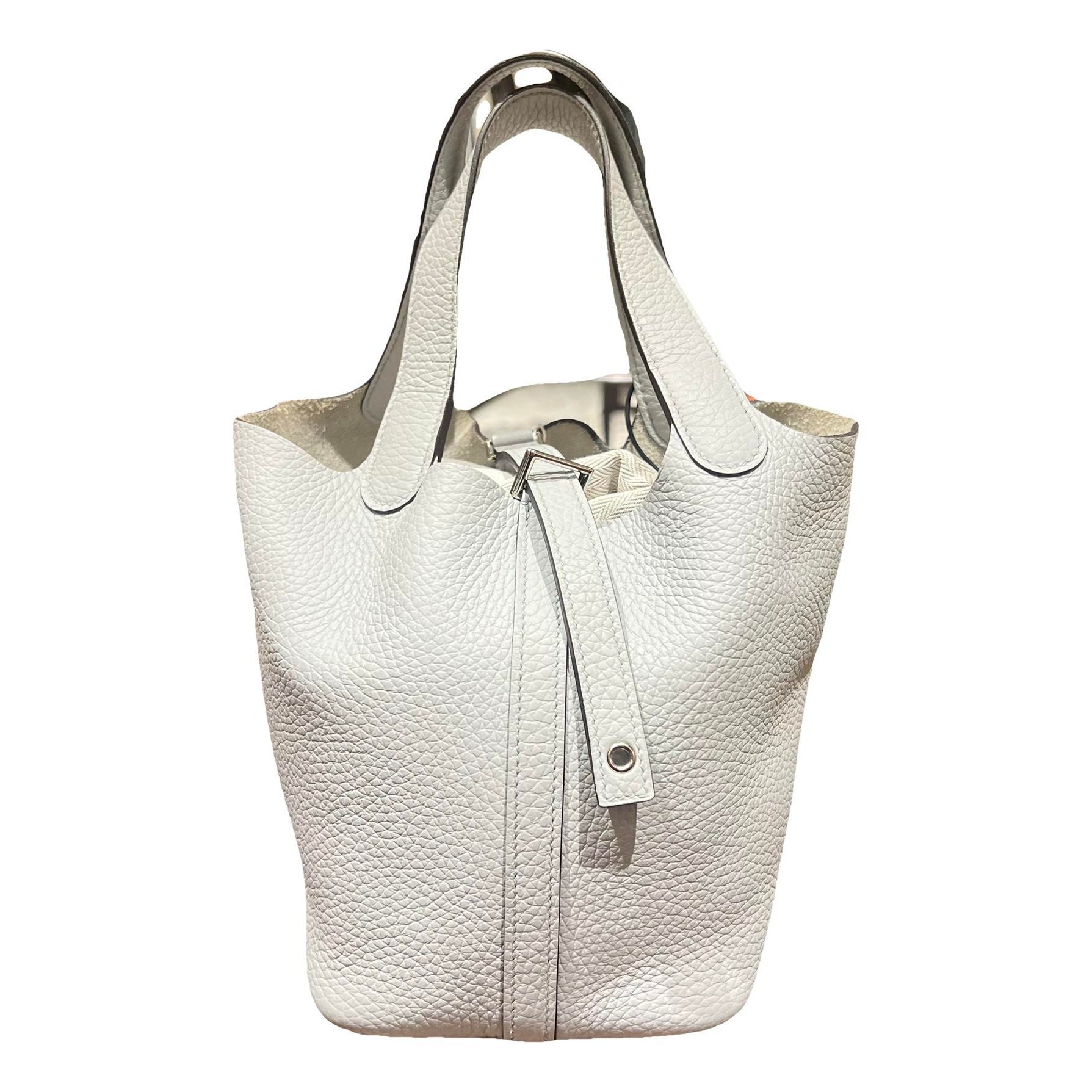 Picotin leather tote